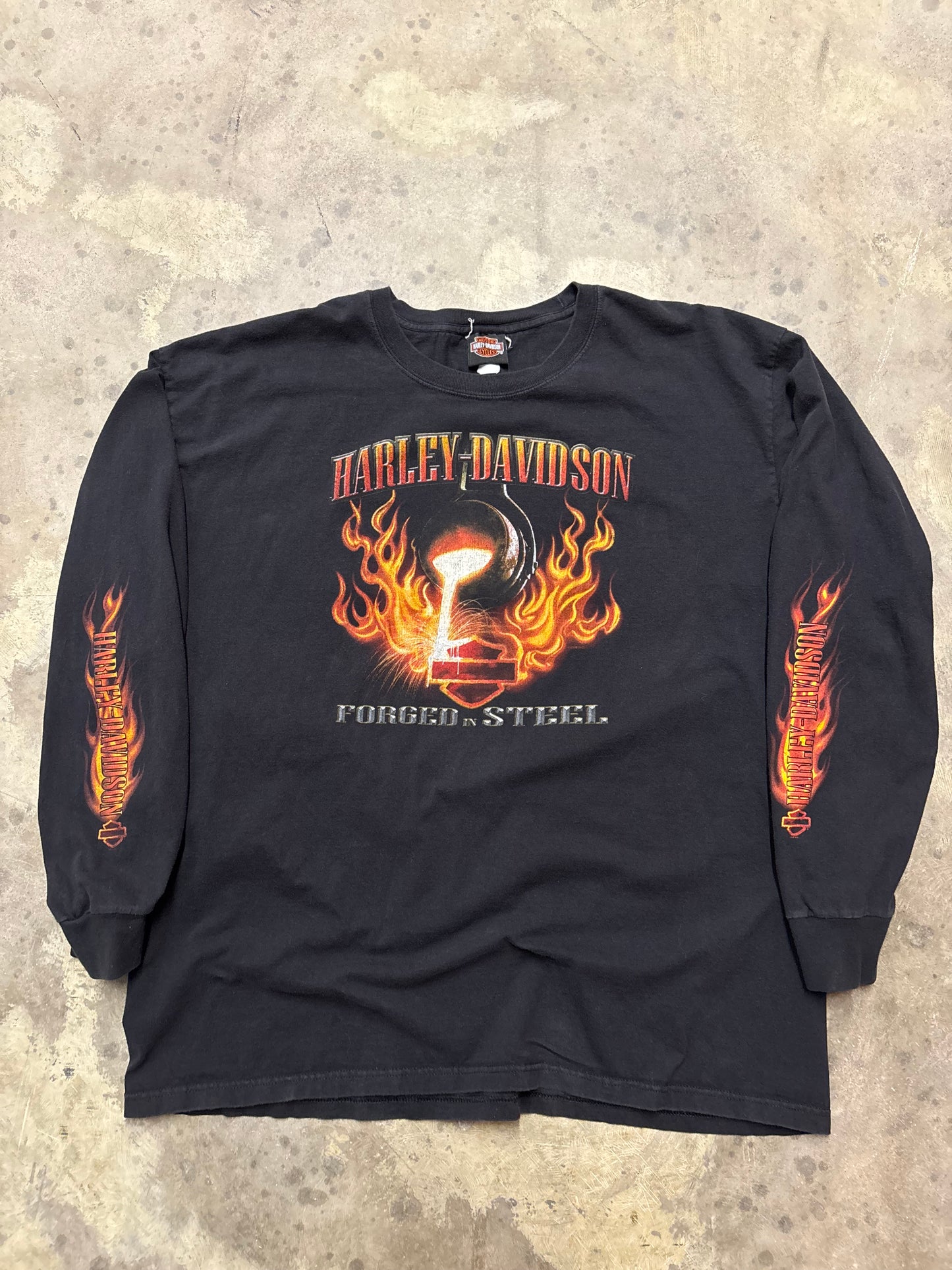 Harley Davidson flame long sleeve shirt size XXL