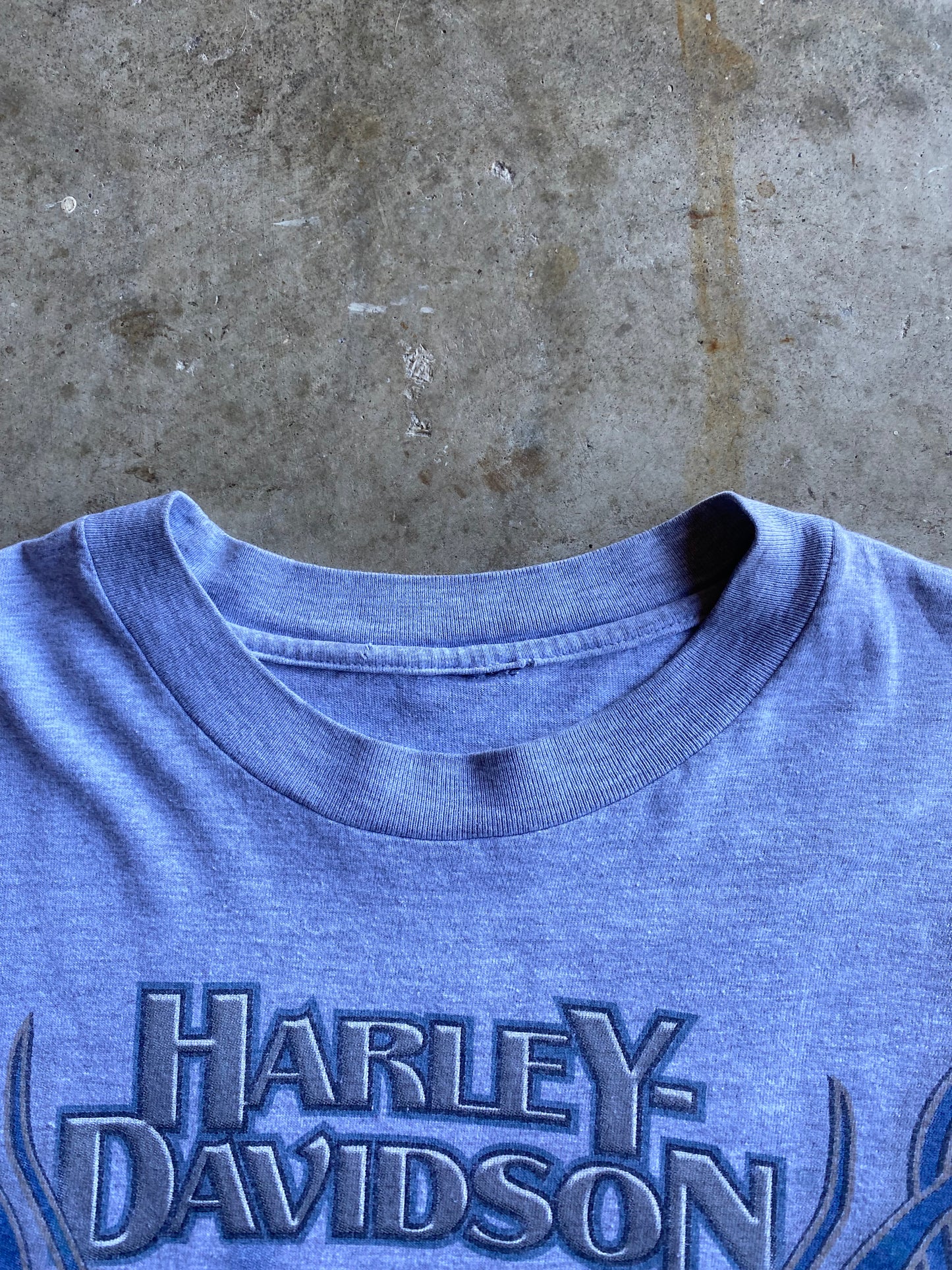 Vintage Harley Davidson Rising blue flame shirt size large