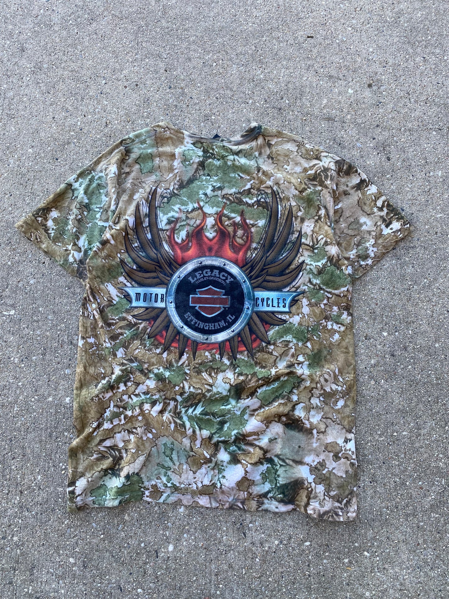 Harley Davidson Real Tree tie dye shirt size large