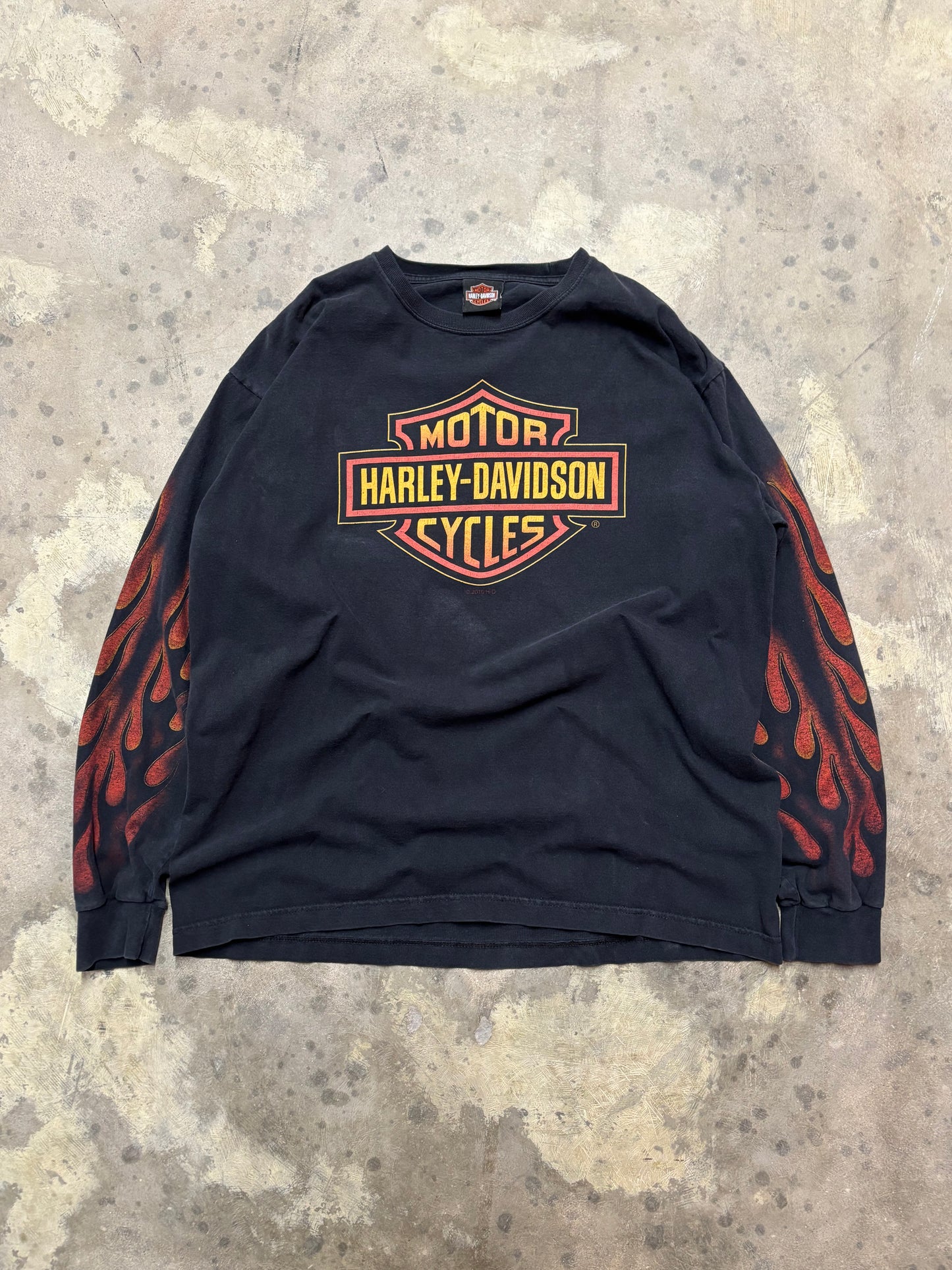 Harley Davidson Inferno shield long sleeve size extra large