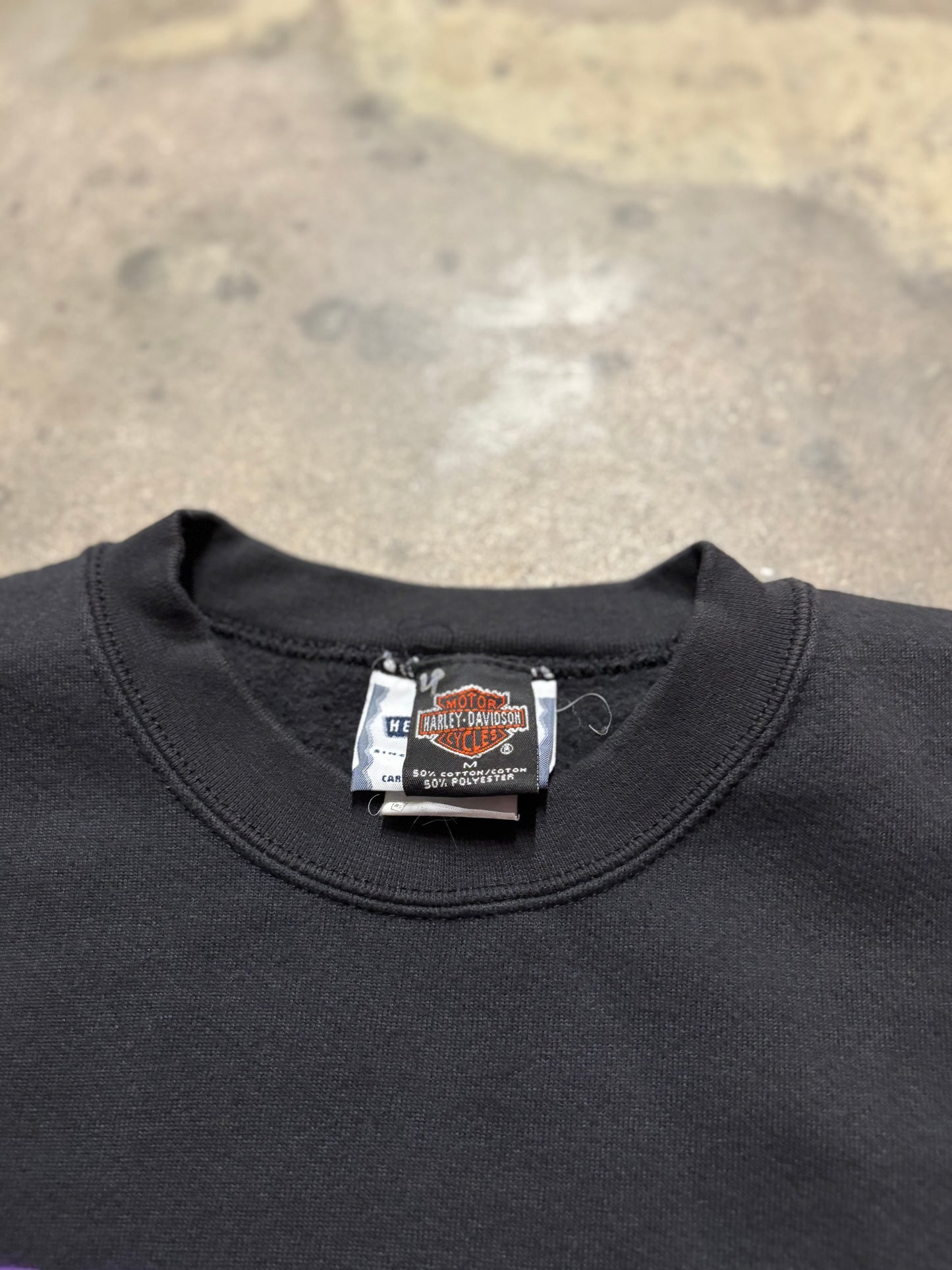 Vintage Harley Davidson Blue Lightning sweatshirt shirt size medium