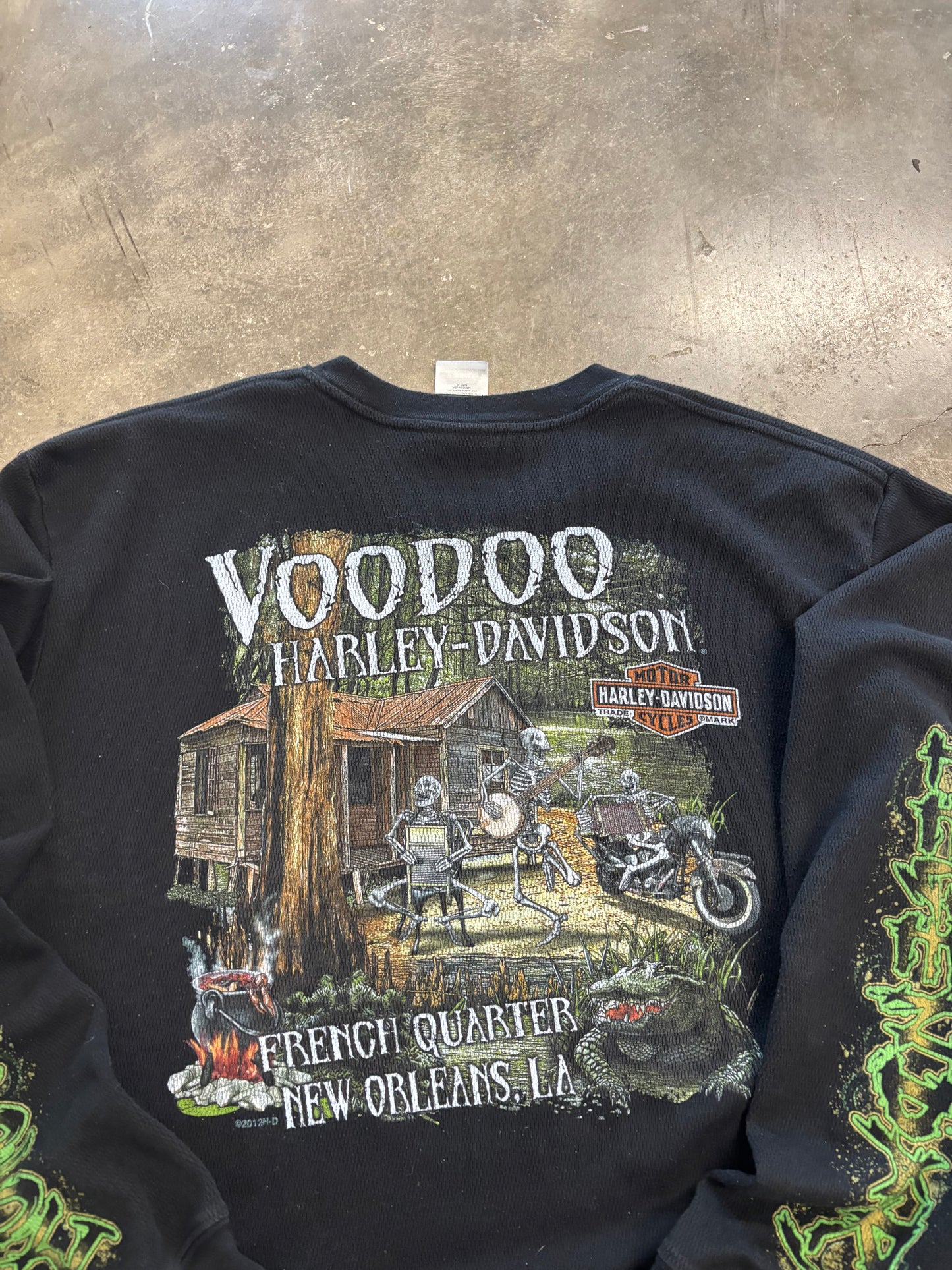 Harley Davidson Skull thermal shirt size XL