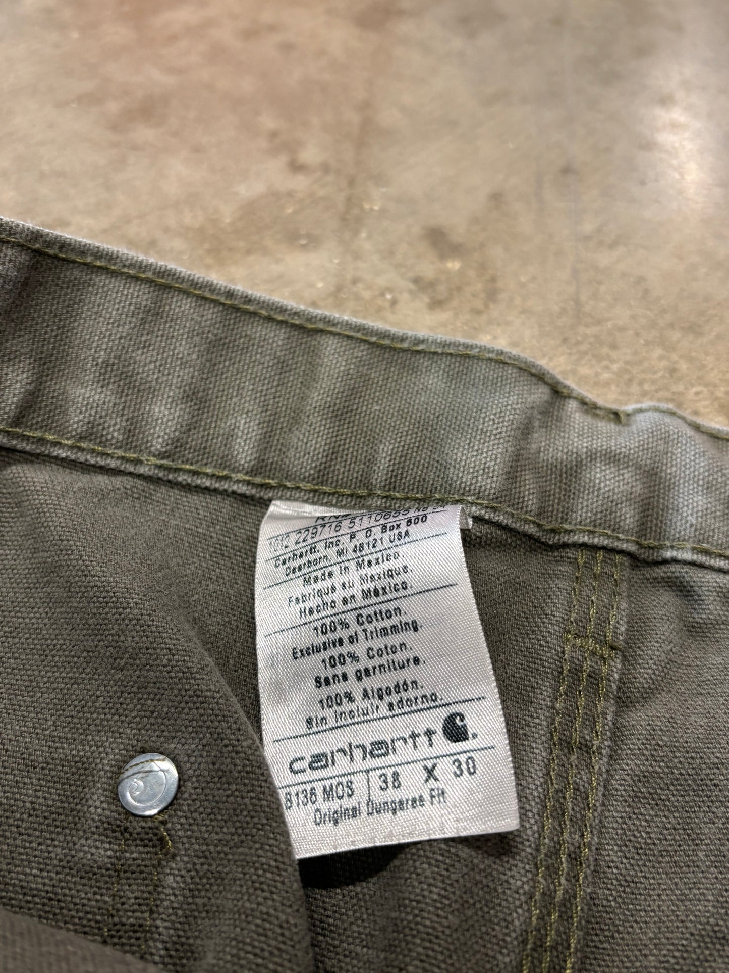 Green Carhartt Double Knees