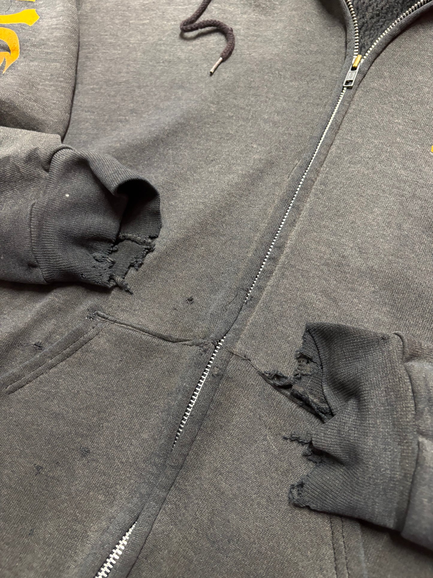 Vintage Harley Davidson 100 Years faded zip up hoodie size XL