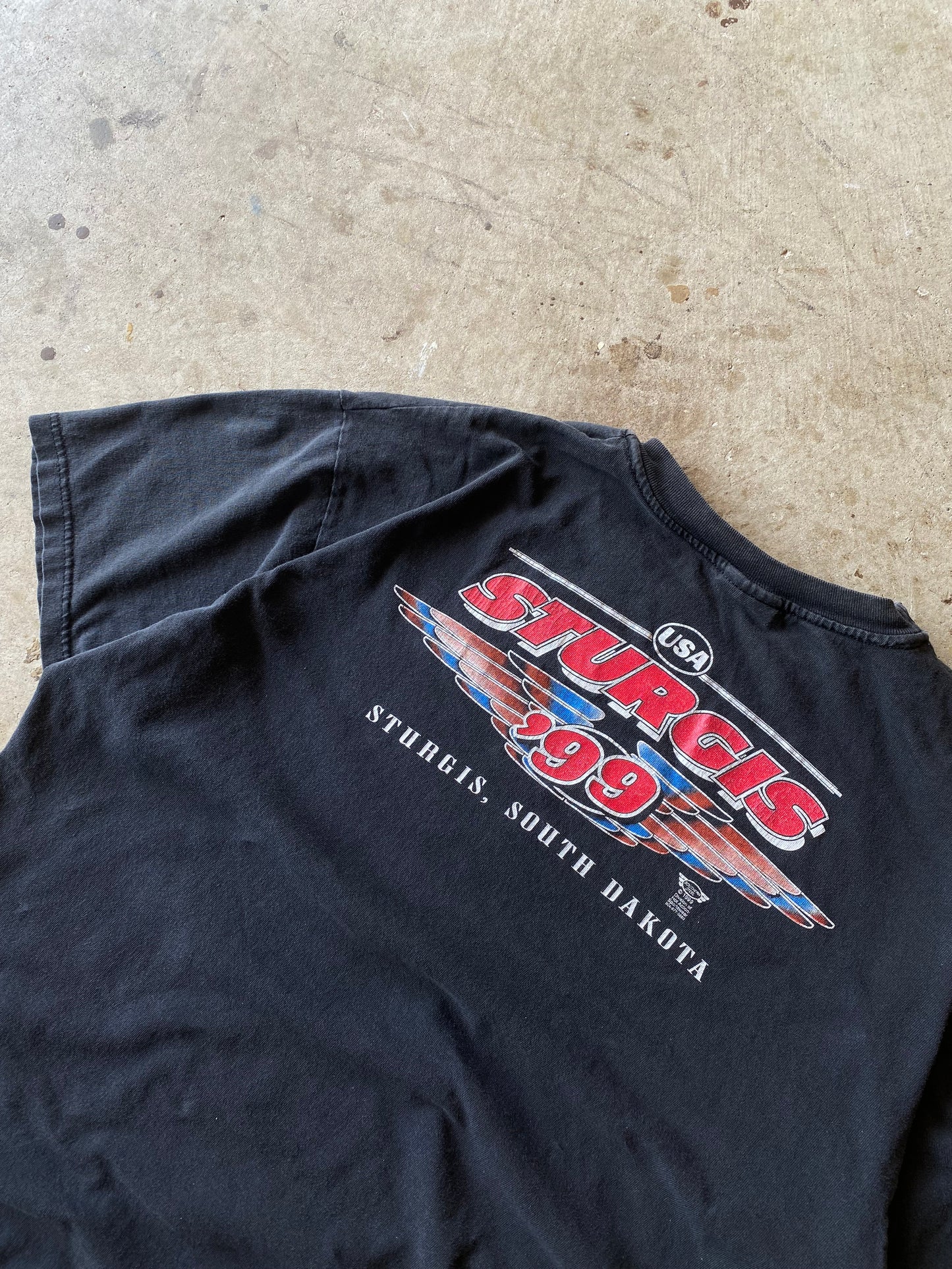 Vintage Sturgis 1999 Skull Poker shirt size extra large