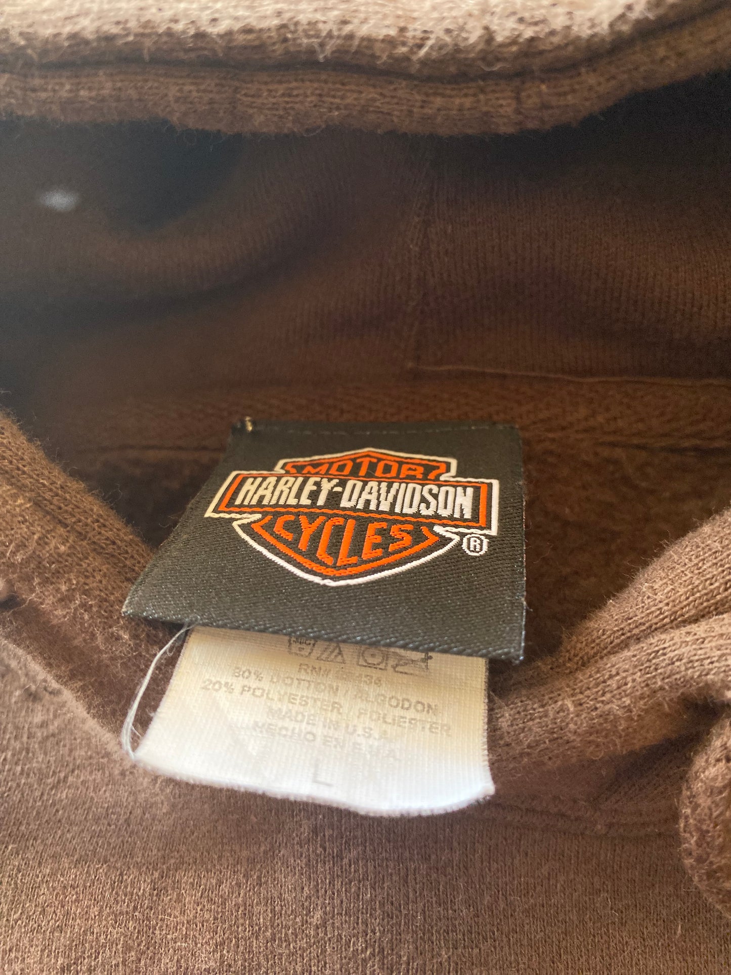 Vintage SpiderWeb Harley Davidson Hoodie size large
