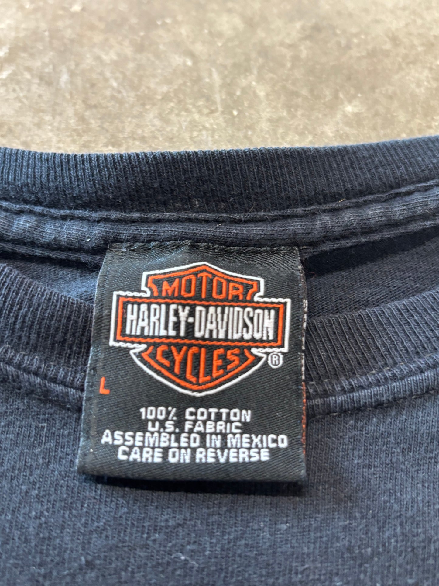 Vintage Harley Davidson Red flame long sleeve size large