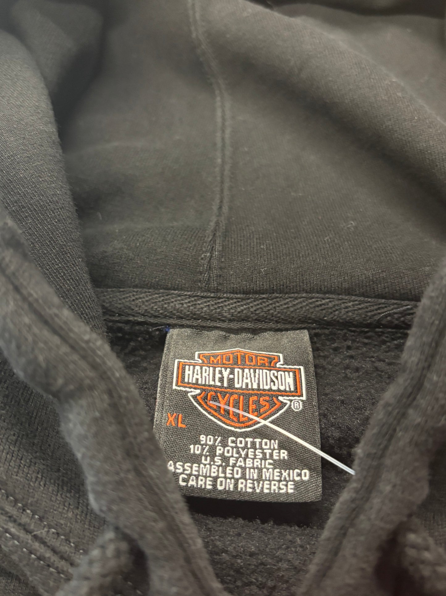 Vintage Harley Davidson Flame Shield hood size extra large