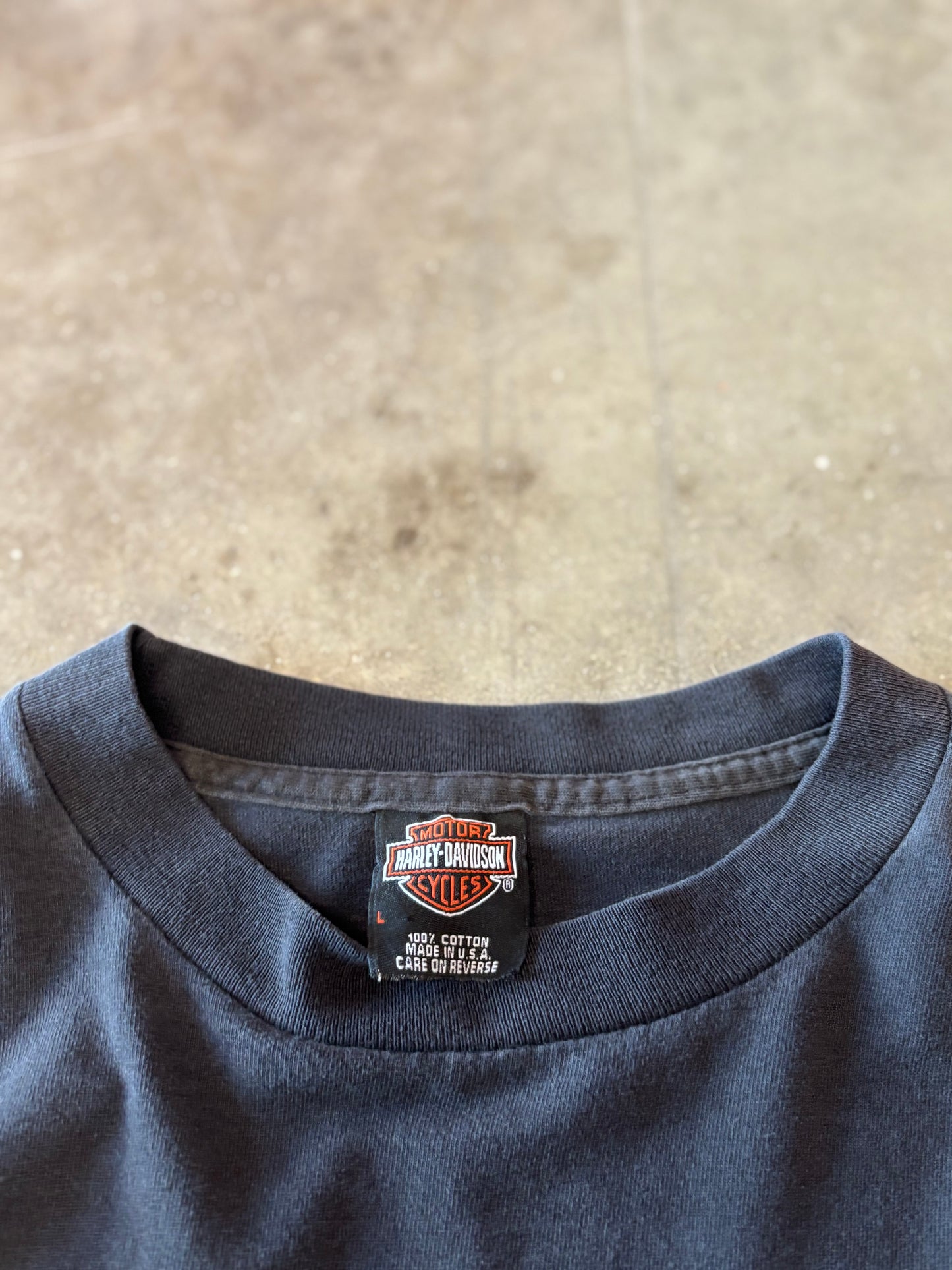 Vintage Harley Davidson Spider Web long sleeve size large