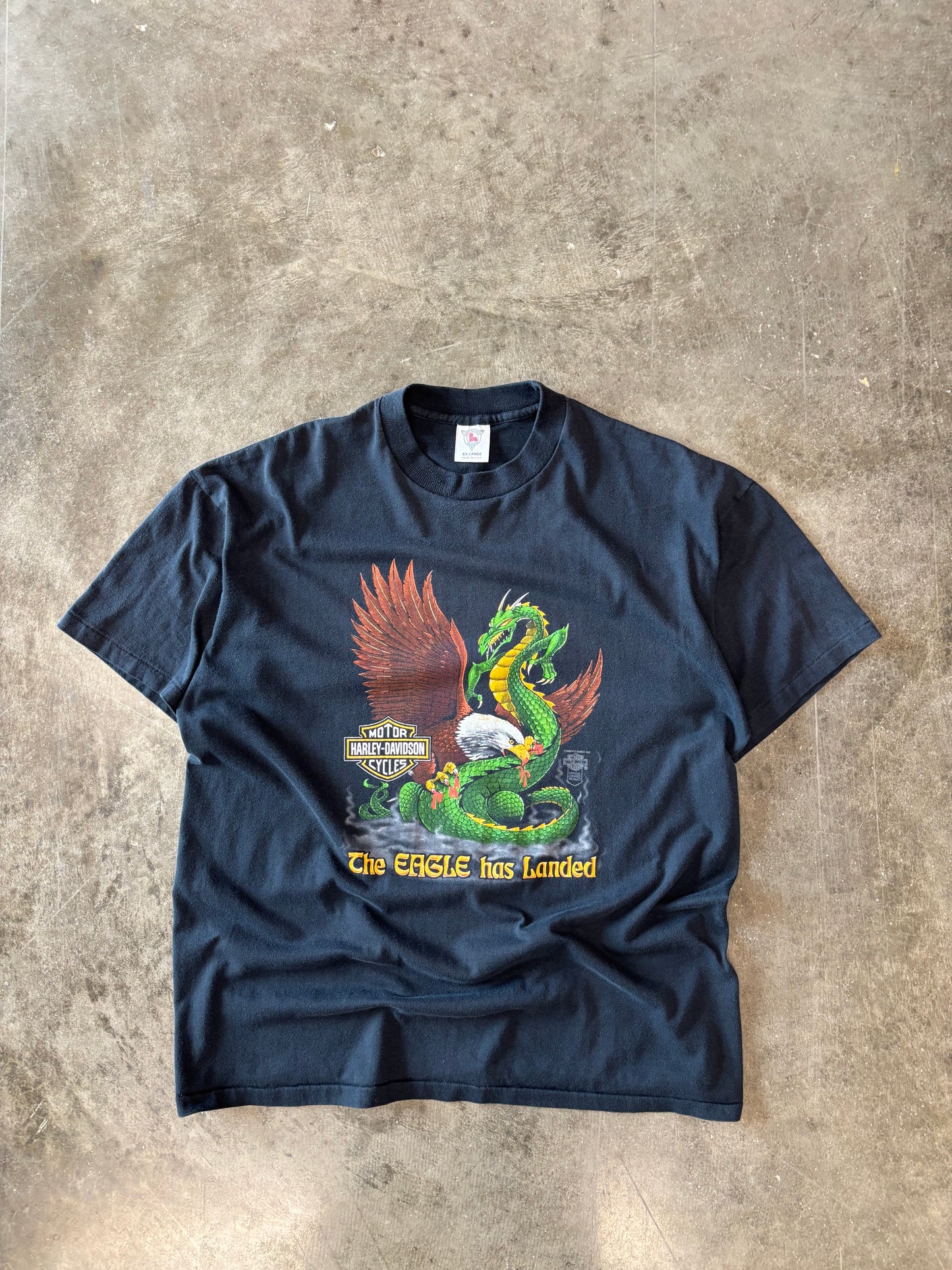 Vintage Harley Davidson the Eagle has landed shirt size XXL