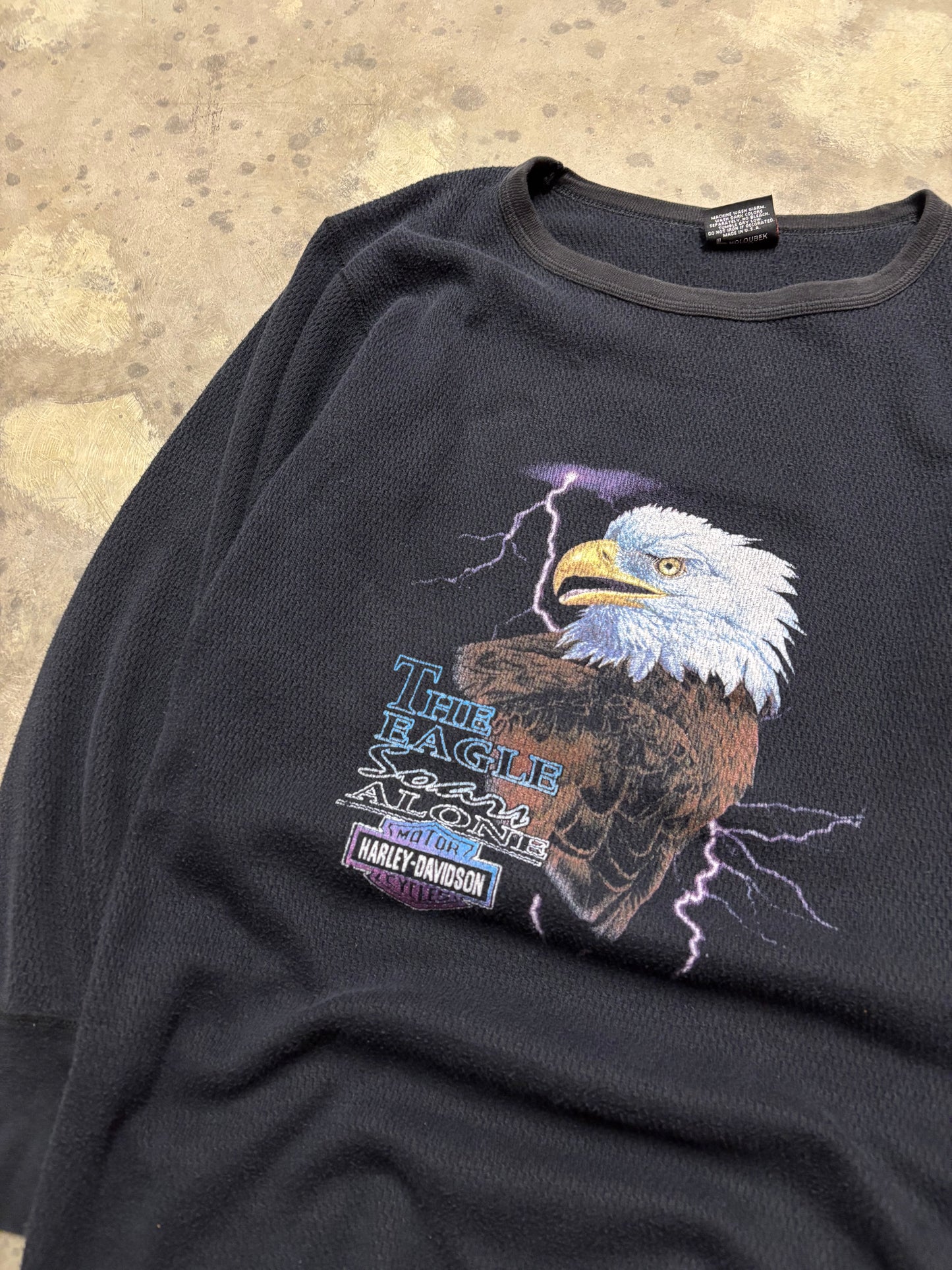 Vintage Harley Davidson purple lightning thermal size XXXL