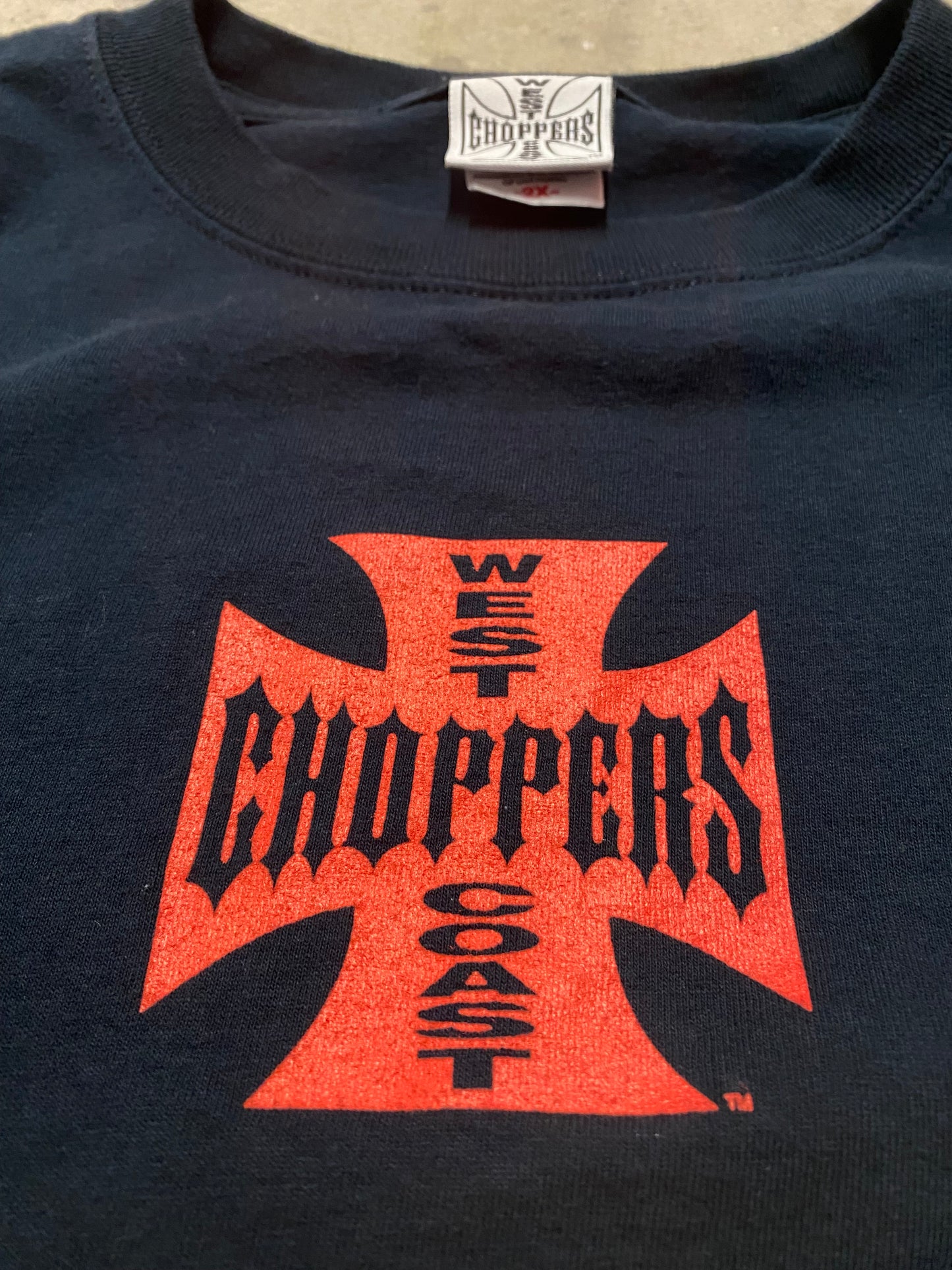 Vintage West Coast Choppers Red Logo shirt size XXL