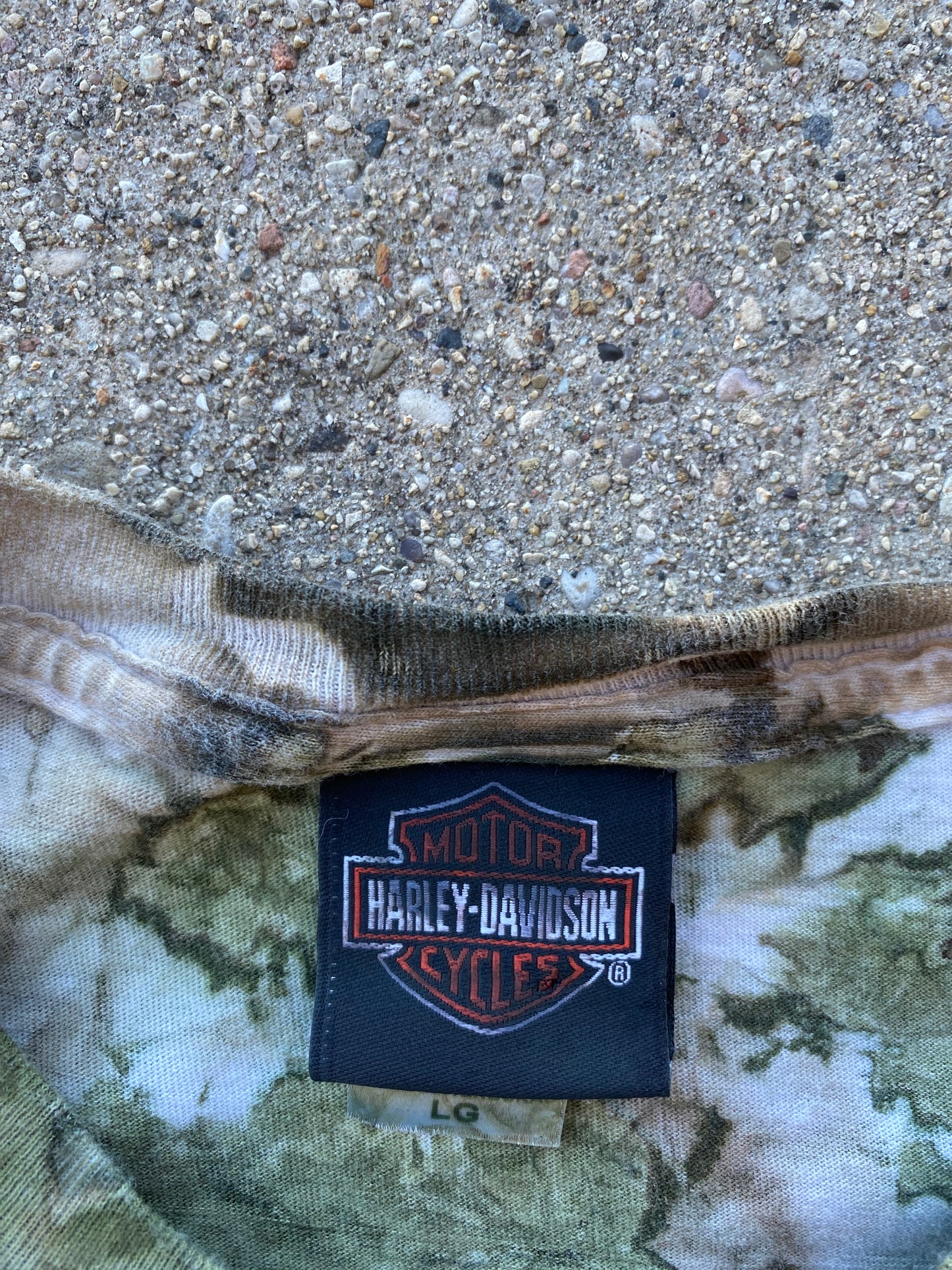 Harley Davidson Real Tree tie dye shirt size large