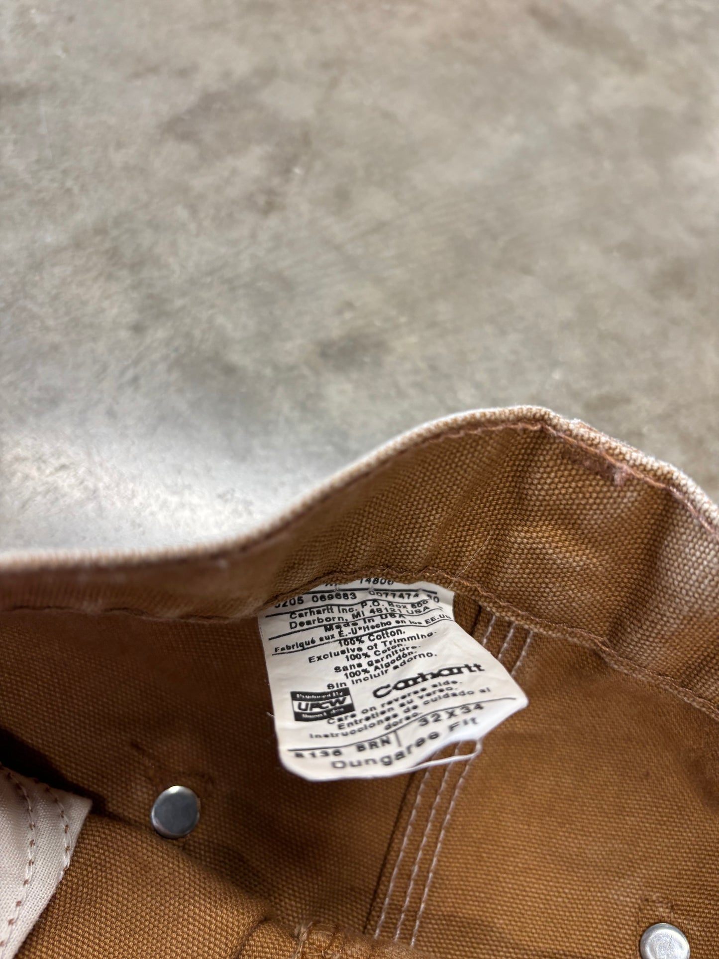 Carhartt double knees tab