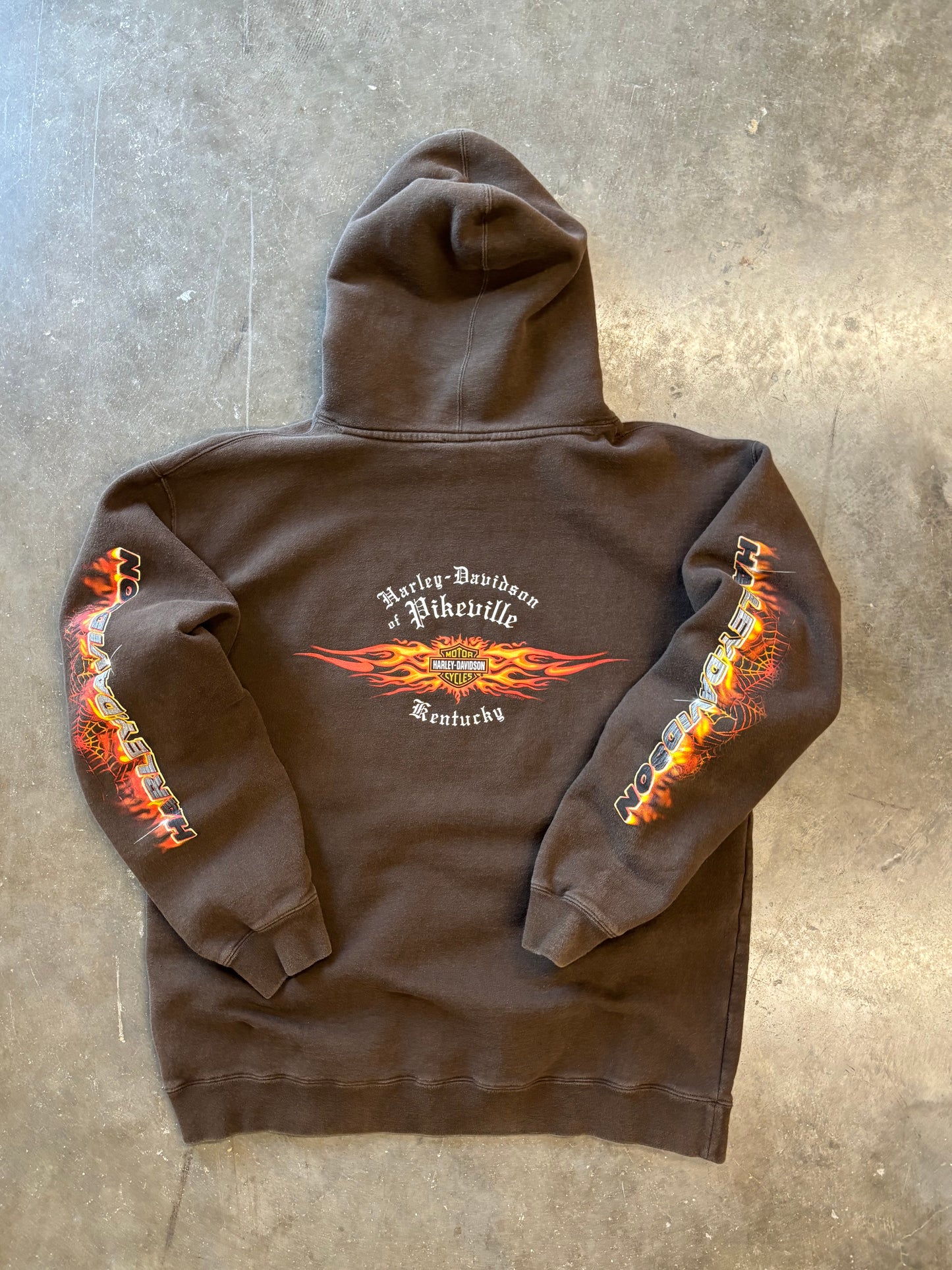 Vintage Harley Davidson Spider Hoodie size large