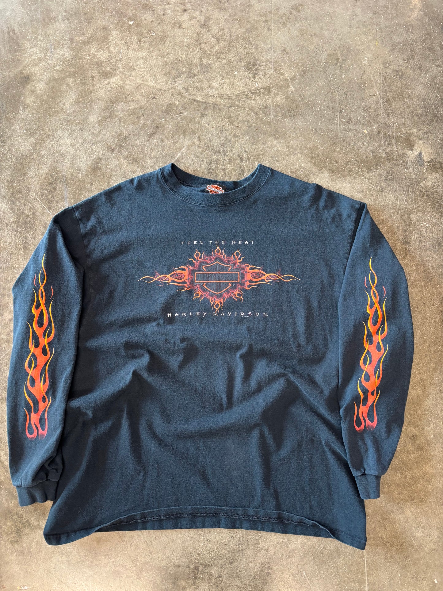 Vintage Harley Davidson Feel the heat long sleeve size xxl