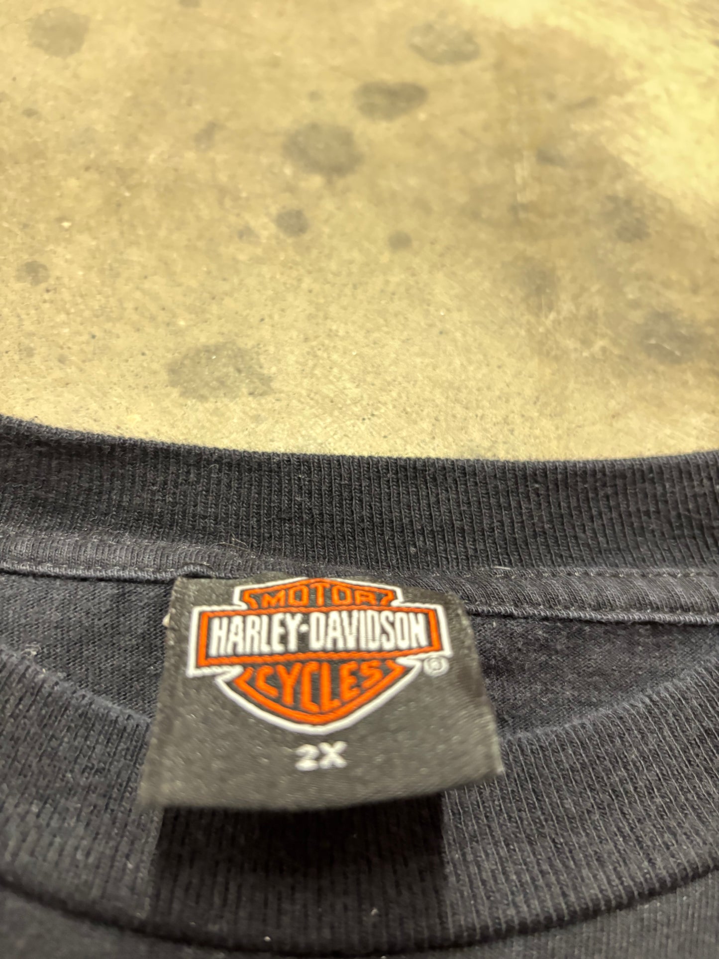 Vintage Harley Davidson Yellow flame long sleeve size xxl