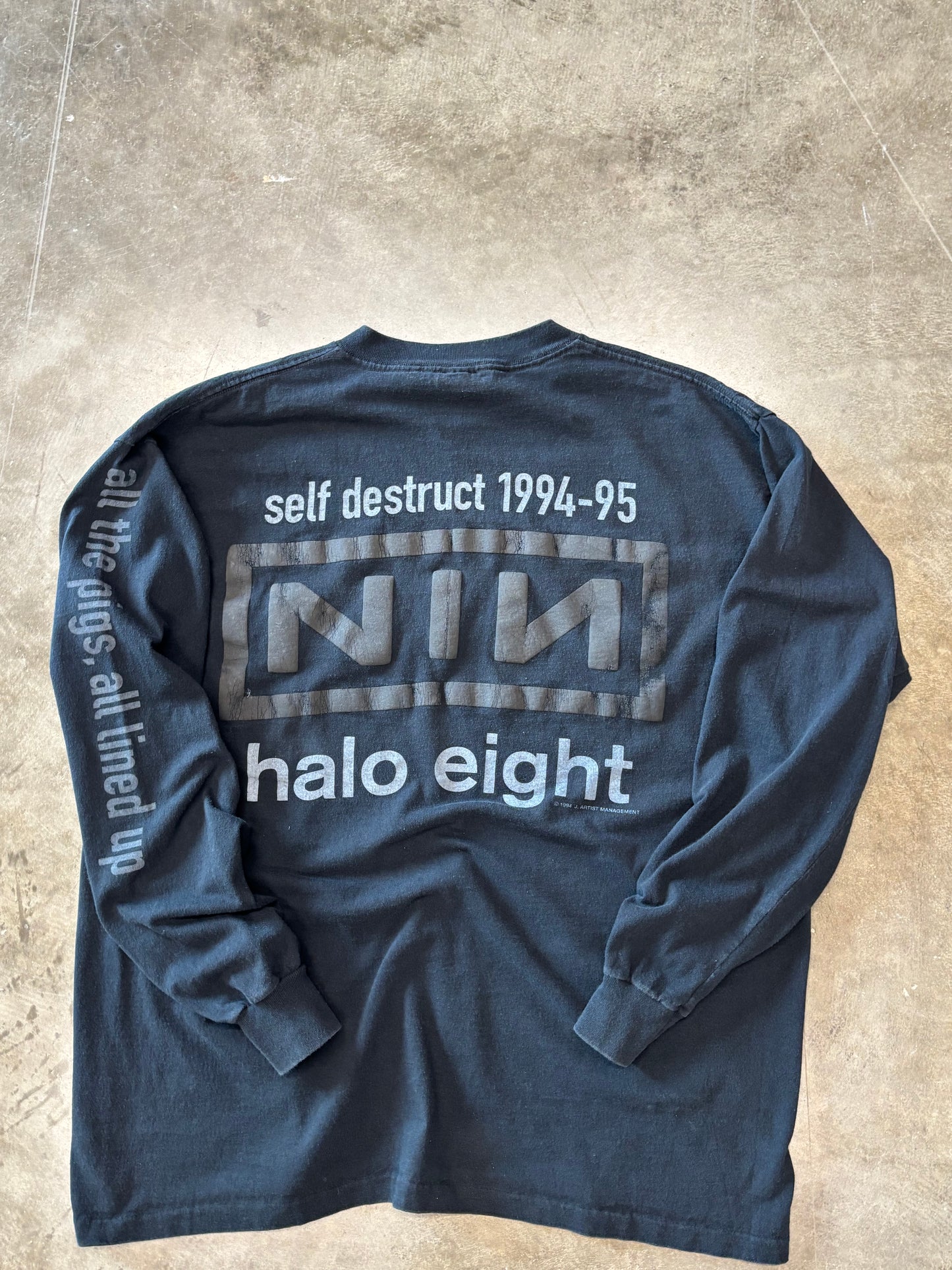 Vintage Nine Inch Nails Downward spiral long sleeve size xxl