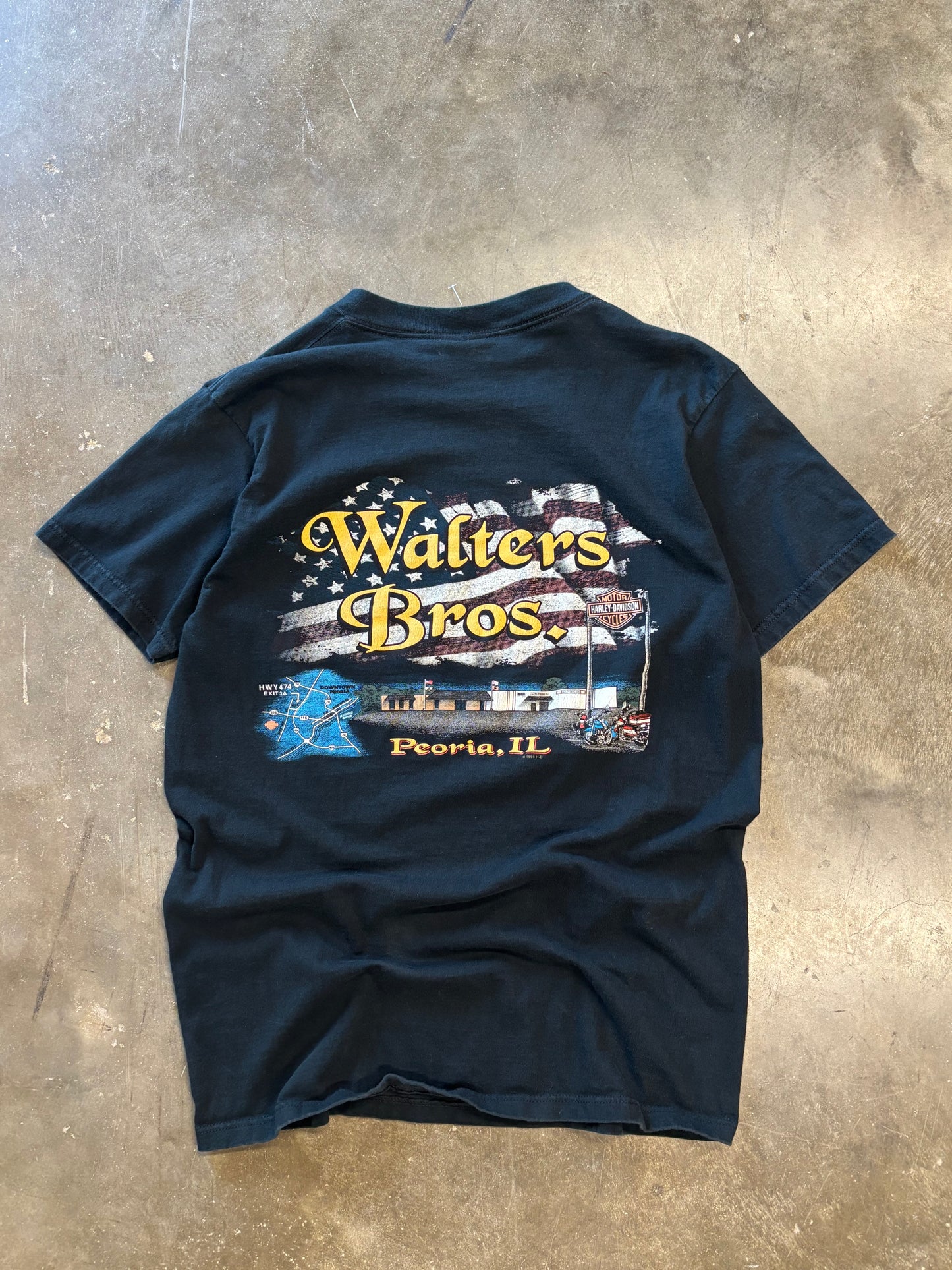 Vintage 90’s Harley Flame Ball long sleeve size Large