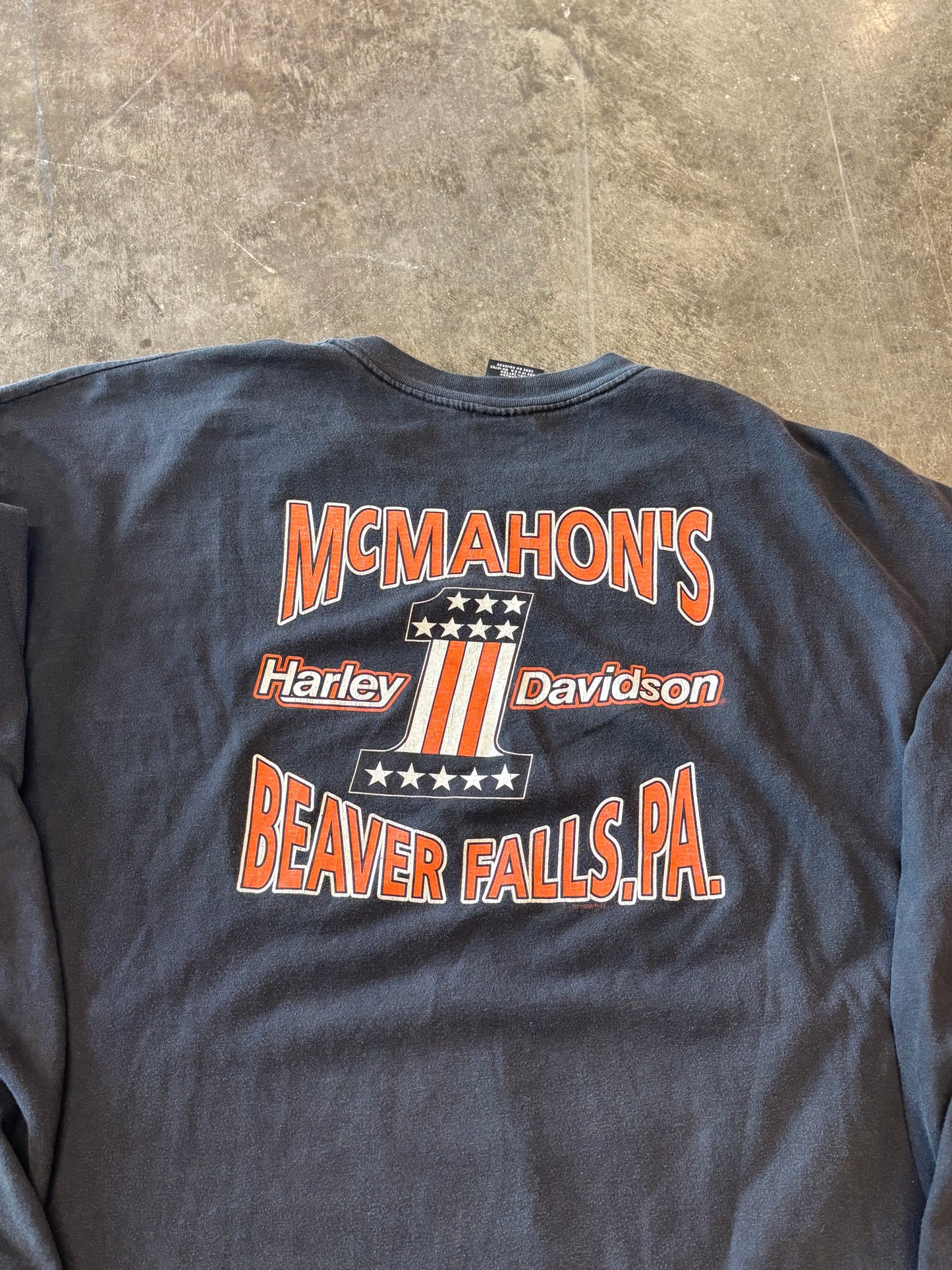 Vintage Harley Davidson Rising Flame long sleeve size xxxl