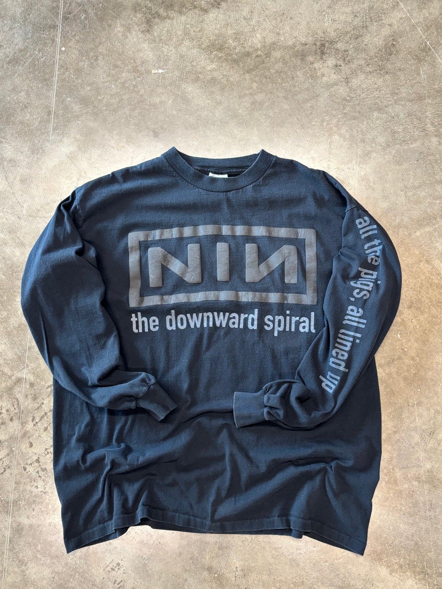 Vintage Nine Inch Nails Downward spiral long sleeve size xxl