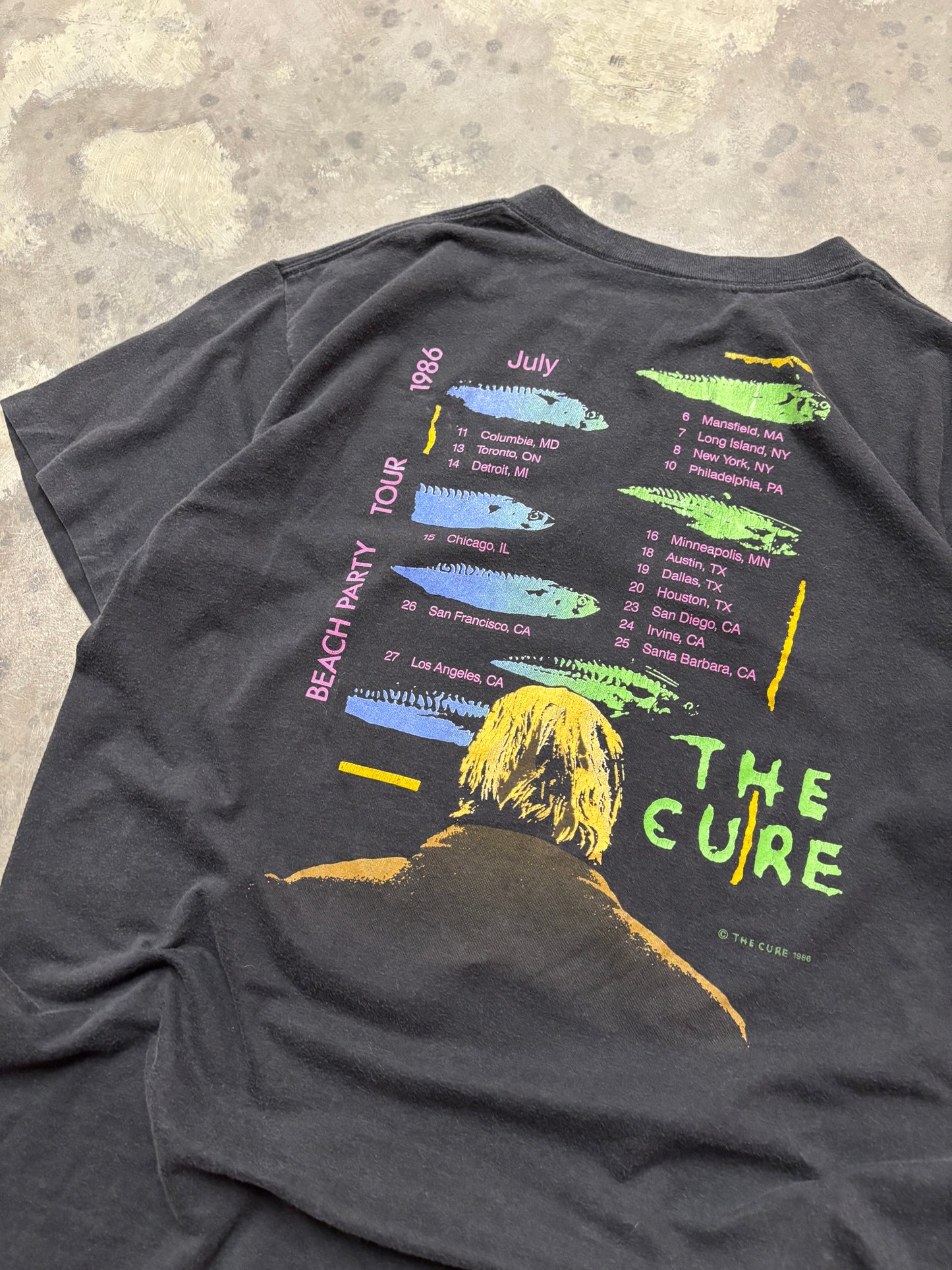 Vintage 1986 The cure shirt size xl fits large
