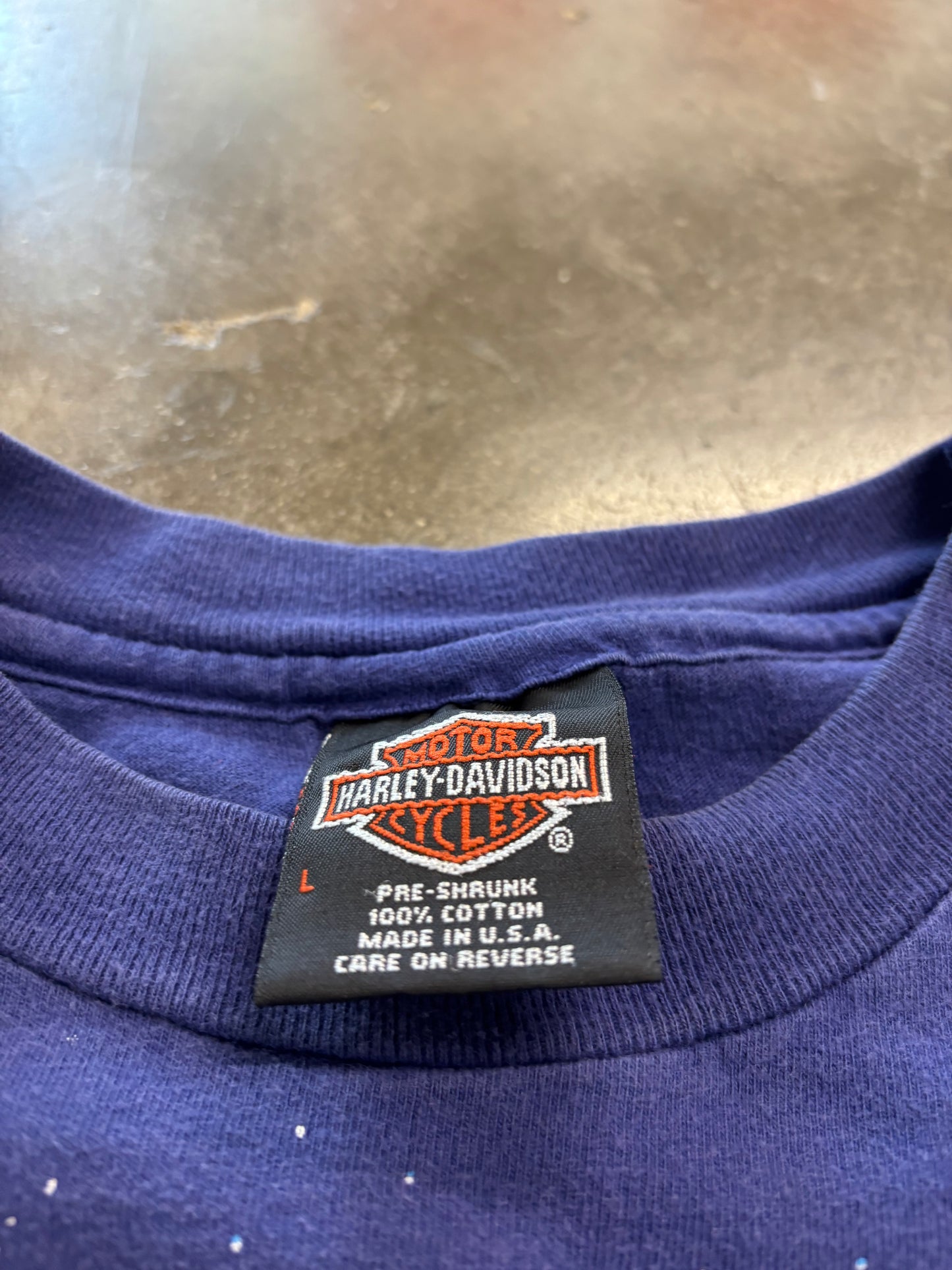 Vintage Harley Davidson Around the World shirt size large