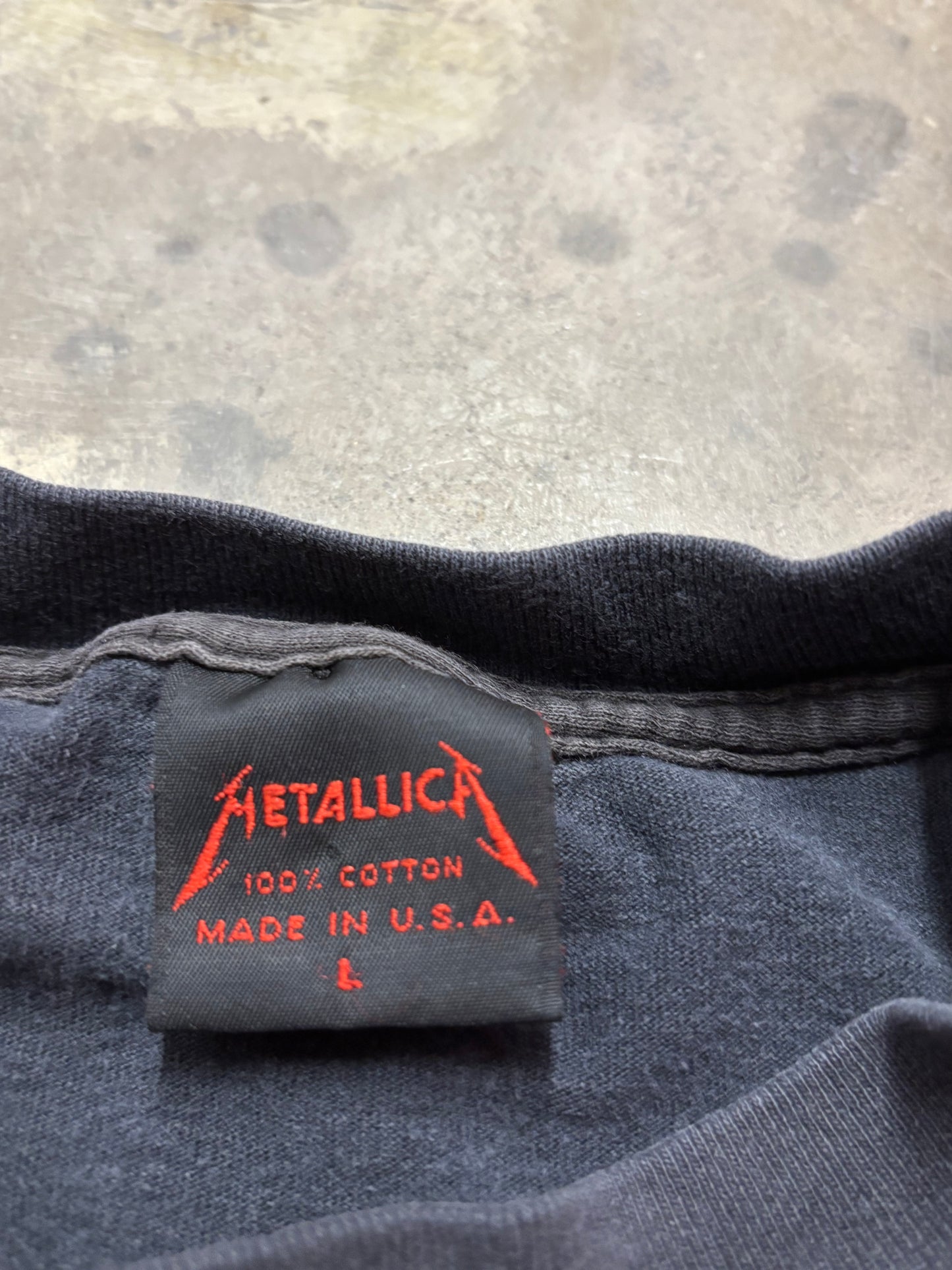 Vintage 1989 Metallica Ride the Lightning shirt size large