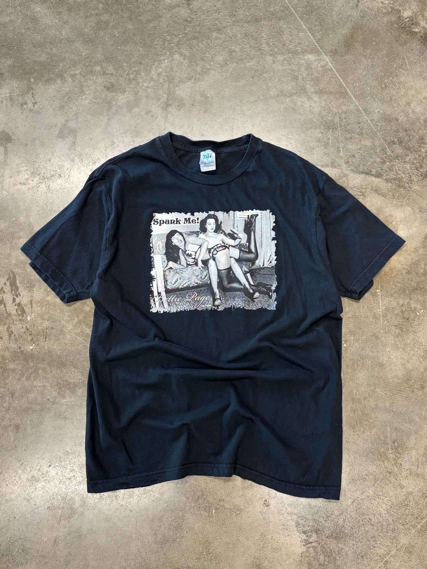 Vintage Betty Page Spank Me shirt size large