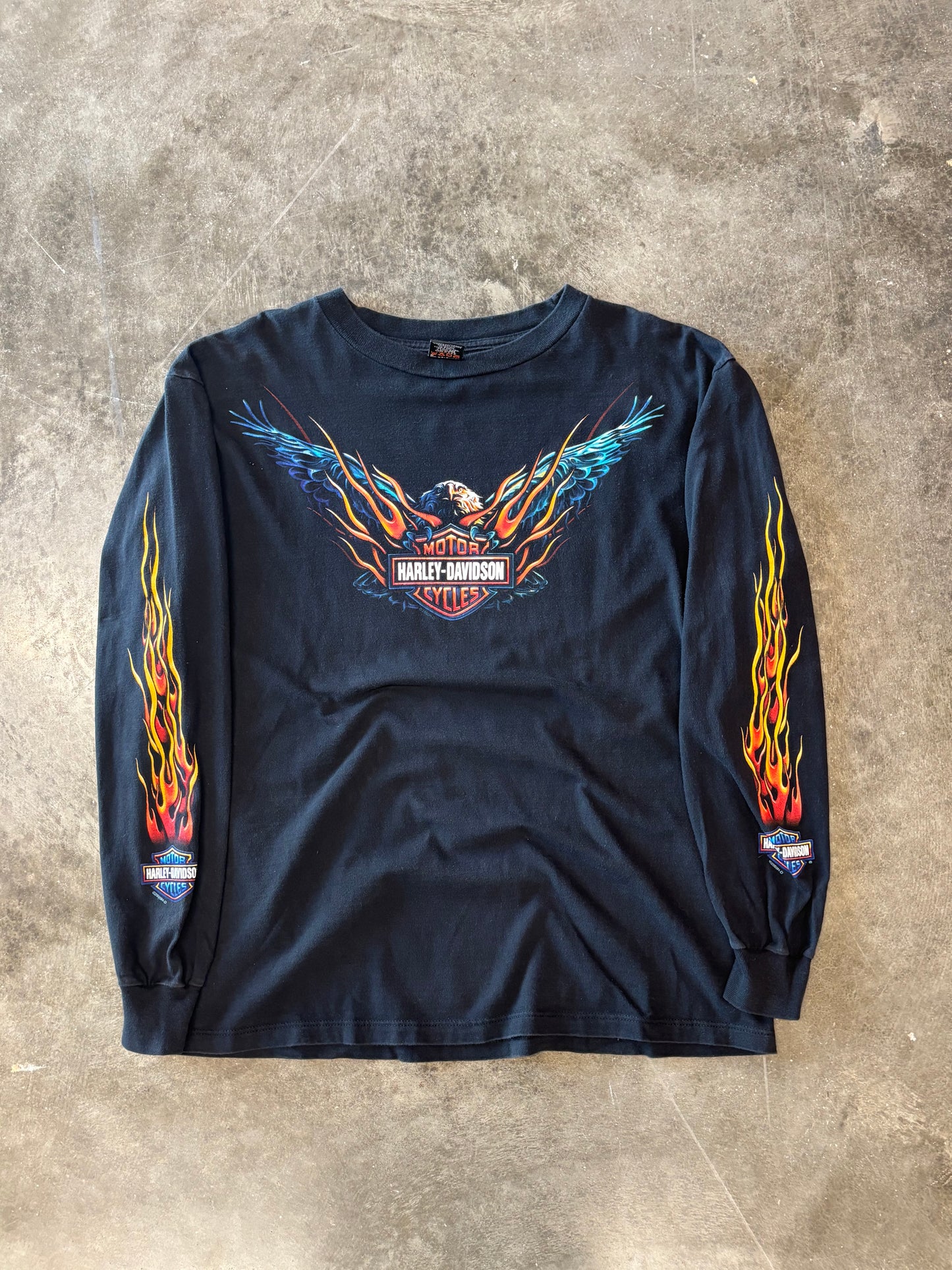 Vintage Harley Davidson Eagle long sleeve size xl