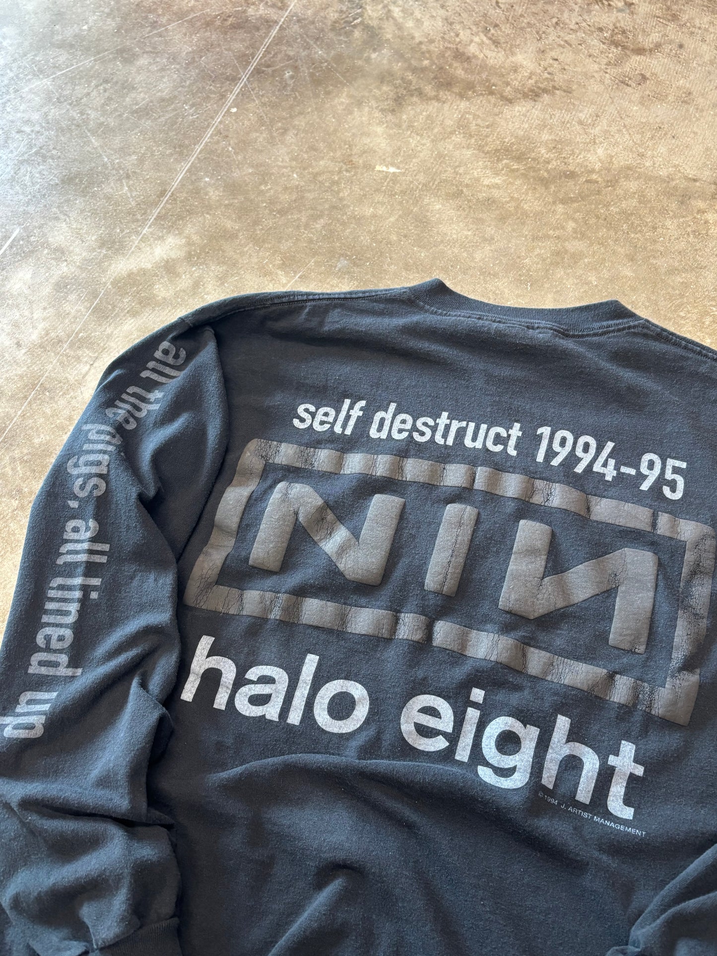 Vintage Nine Inch Nails Downward spiral long sleeve size xxl