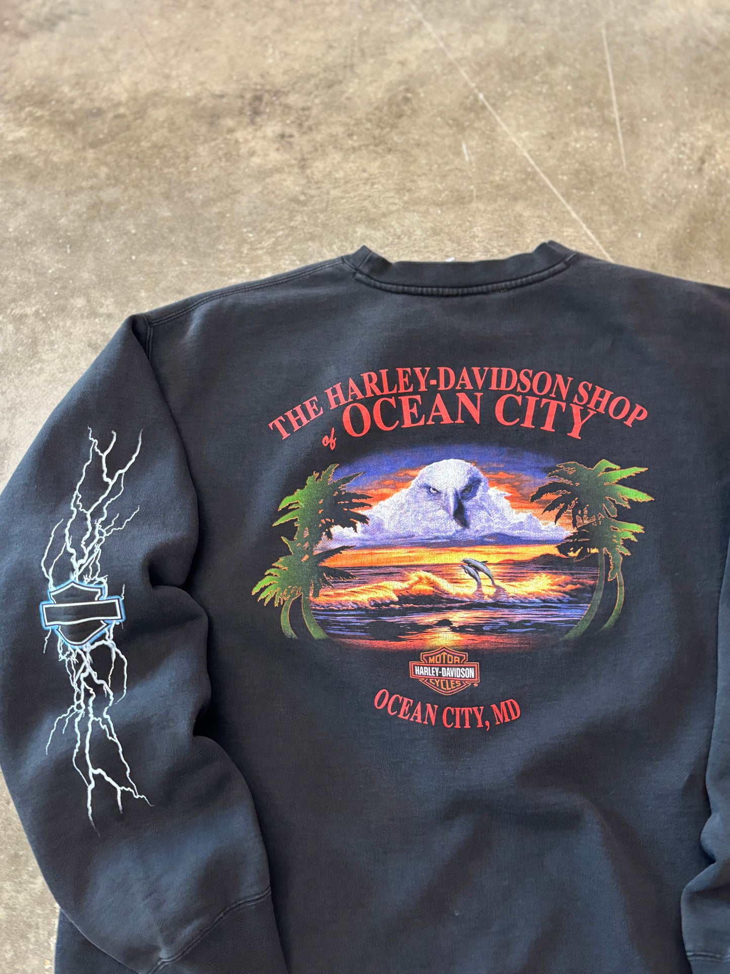 Vintage Harley Davidson lightning sweatshirt size Extra large