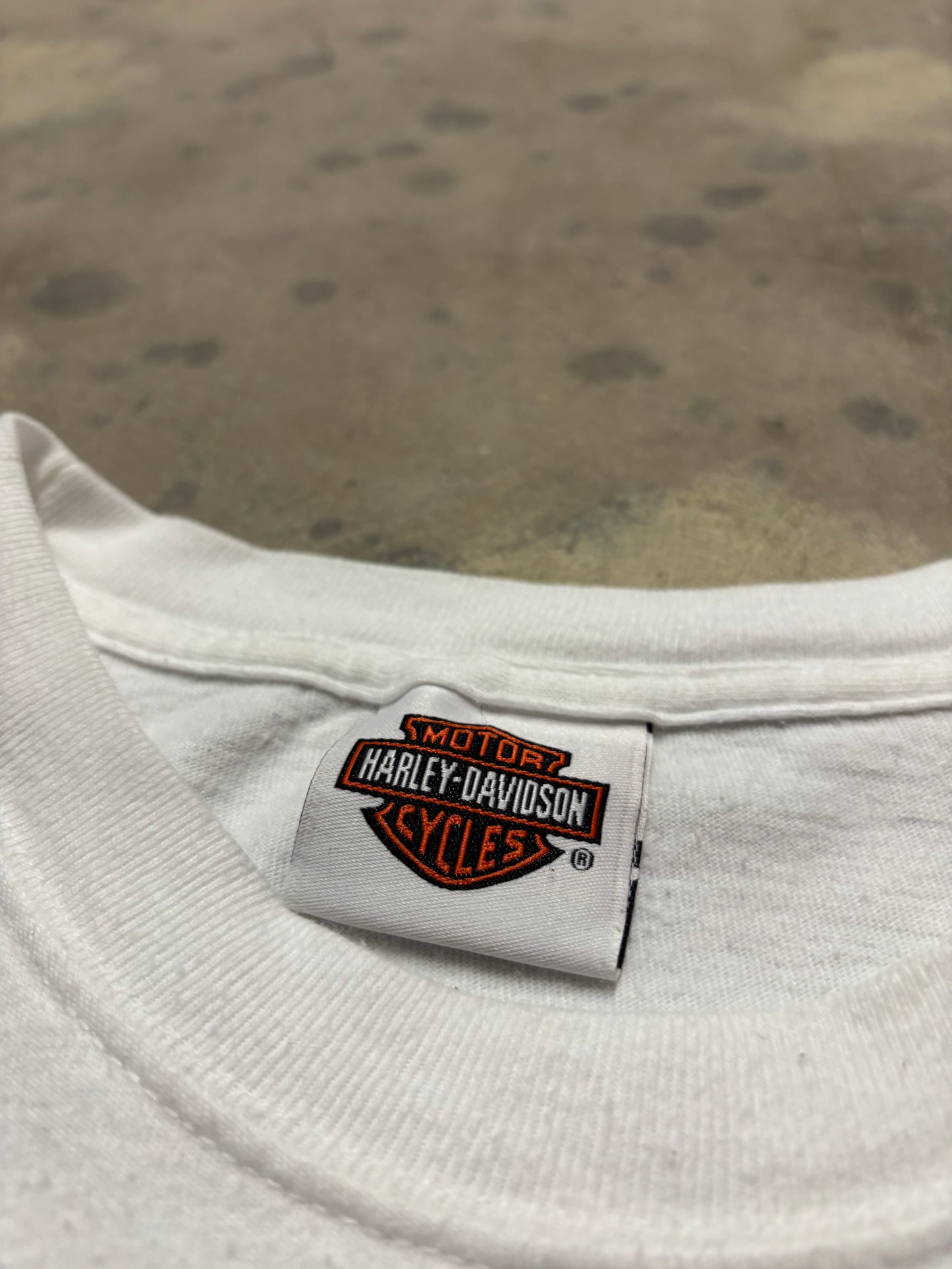 Vintage Harley Davidson Flame burst long sleeve size large