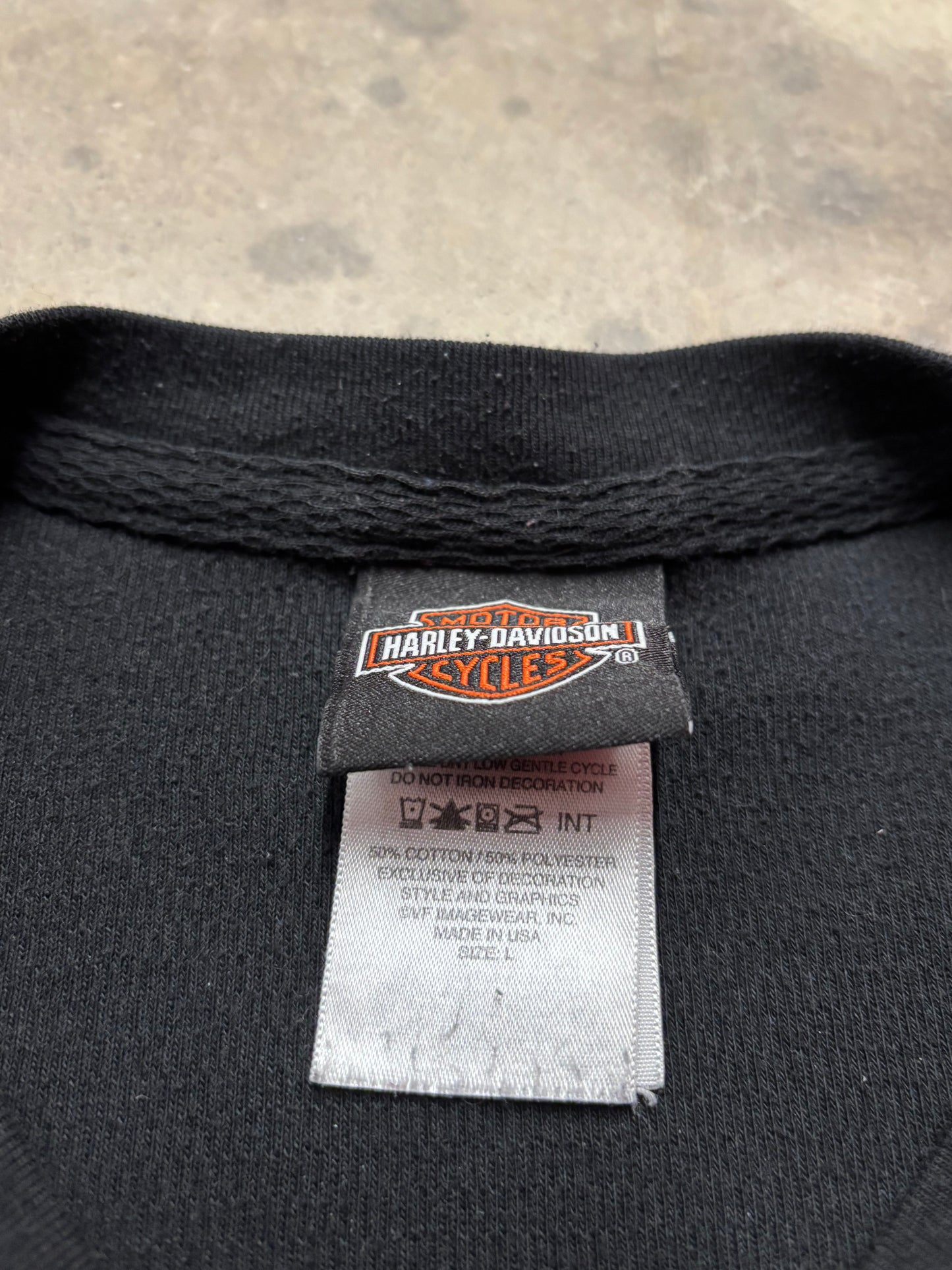 Harley Davidson green thermal size large