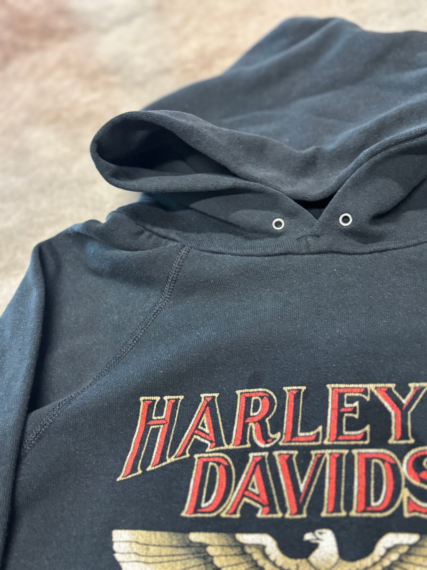 Vintage Harley Davidson 3d emblem hoodie size medium