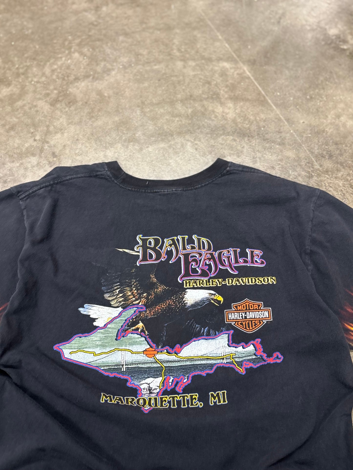 Harley Flame sleeve shirt size large
