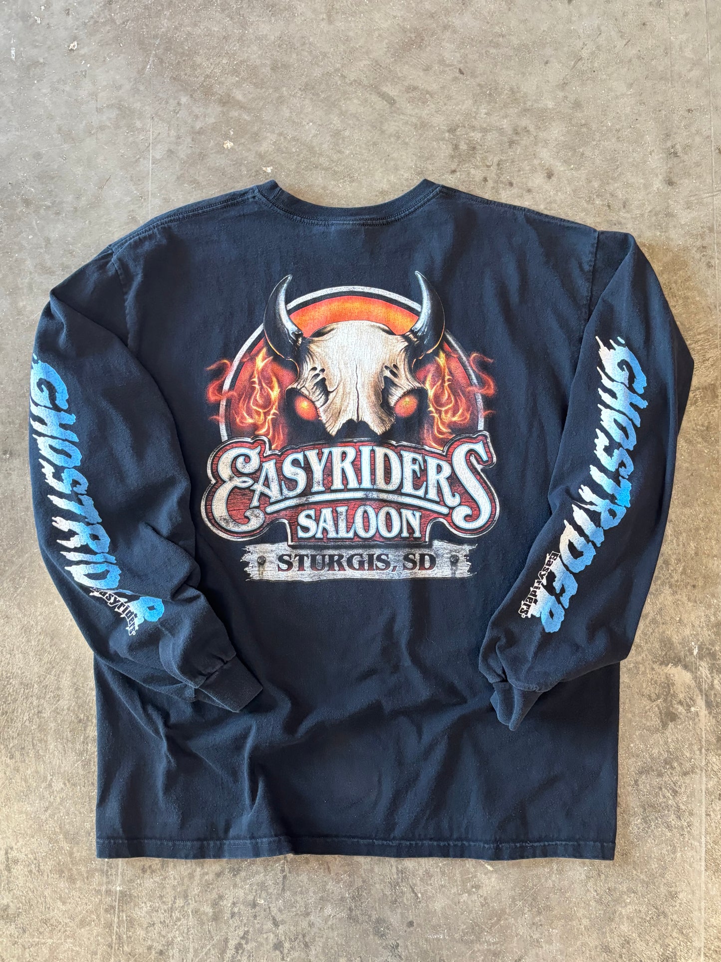 Vintage EasyRiders Ghostrider long sleeve shirt size xl