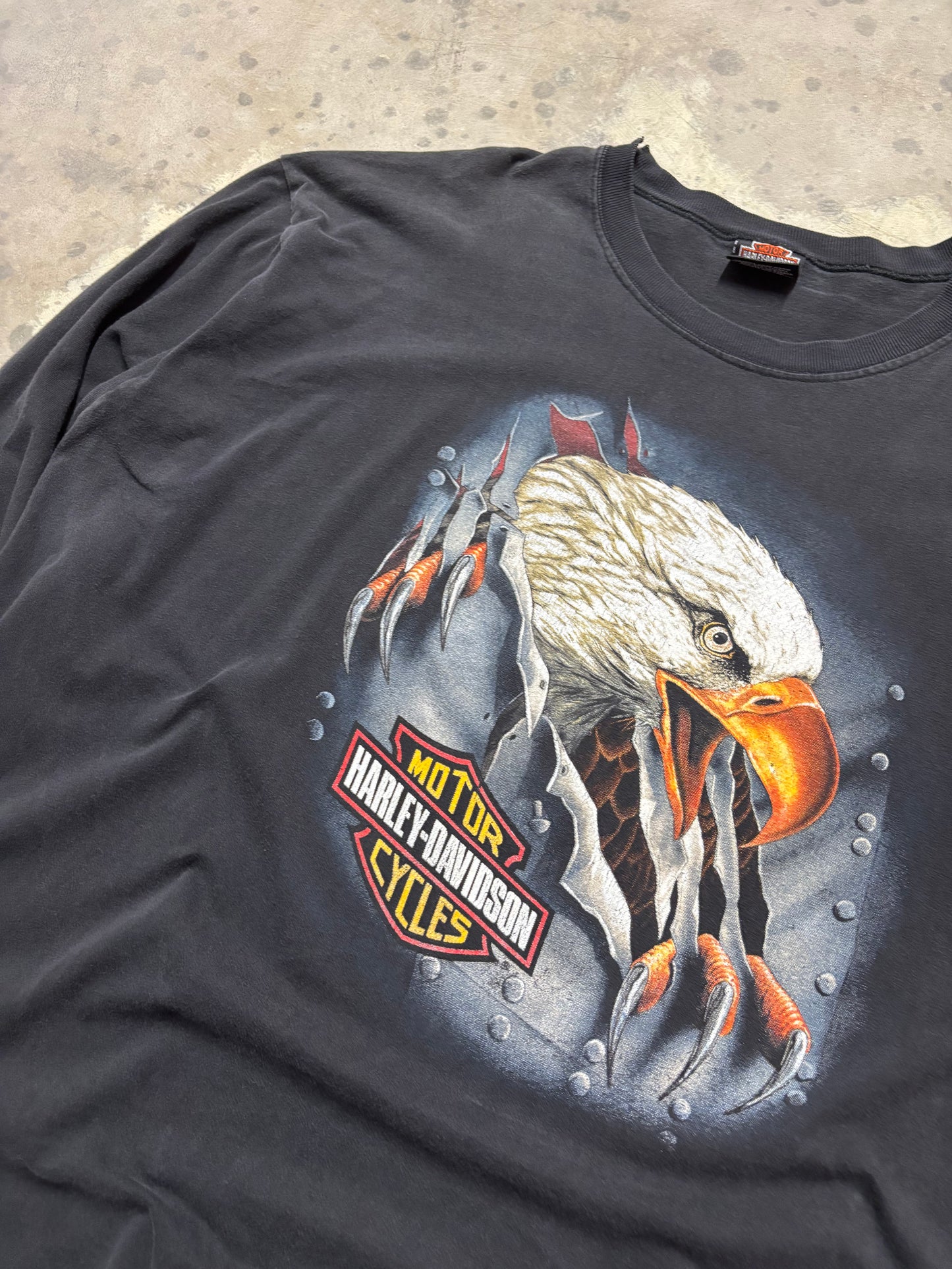 Vintage Harley Davidson Eagle Rip long sleeve shirt size XXXL