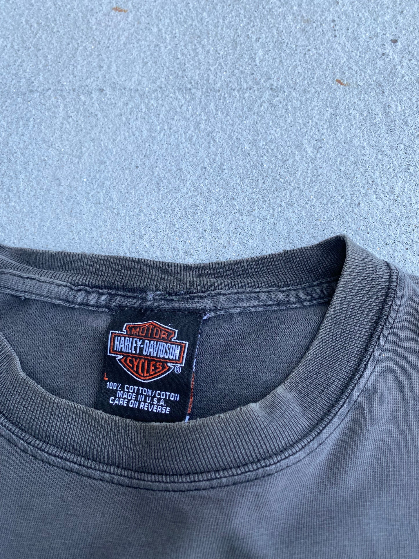 Vintage Harley Gargoyle Lightning Shirt Size Large