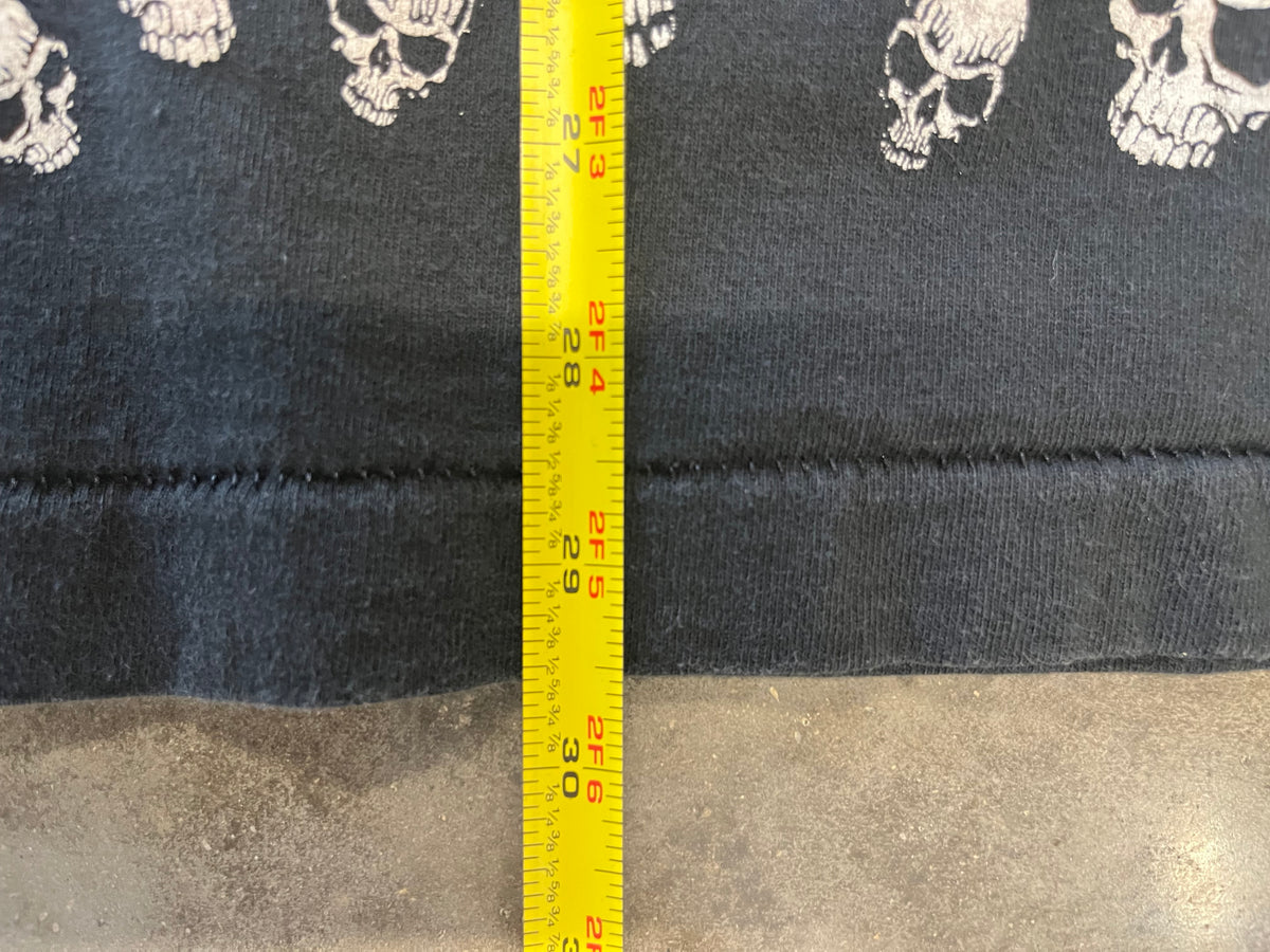 Vintage Fashion Victim Skull AOP shirt size XL