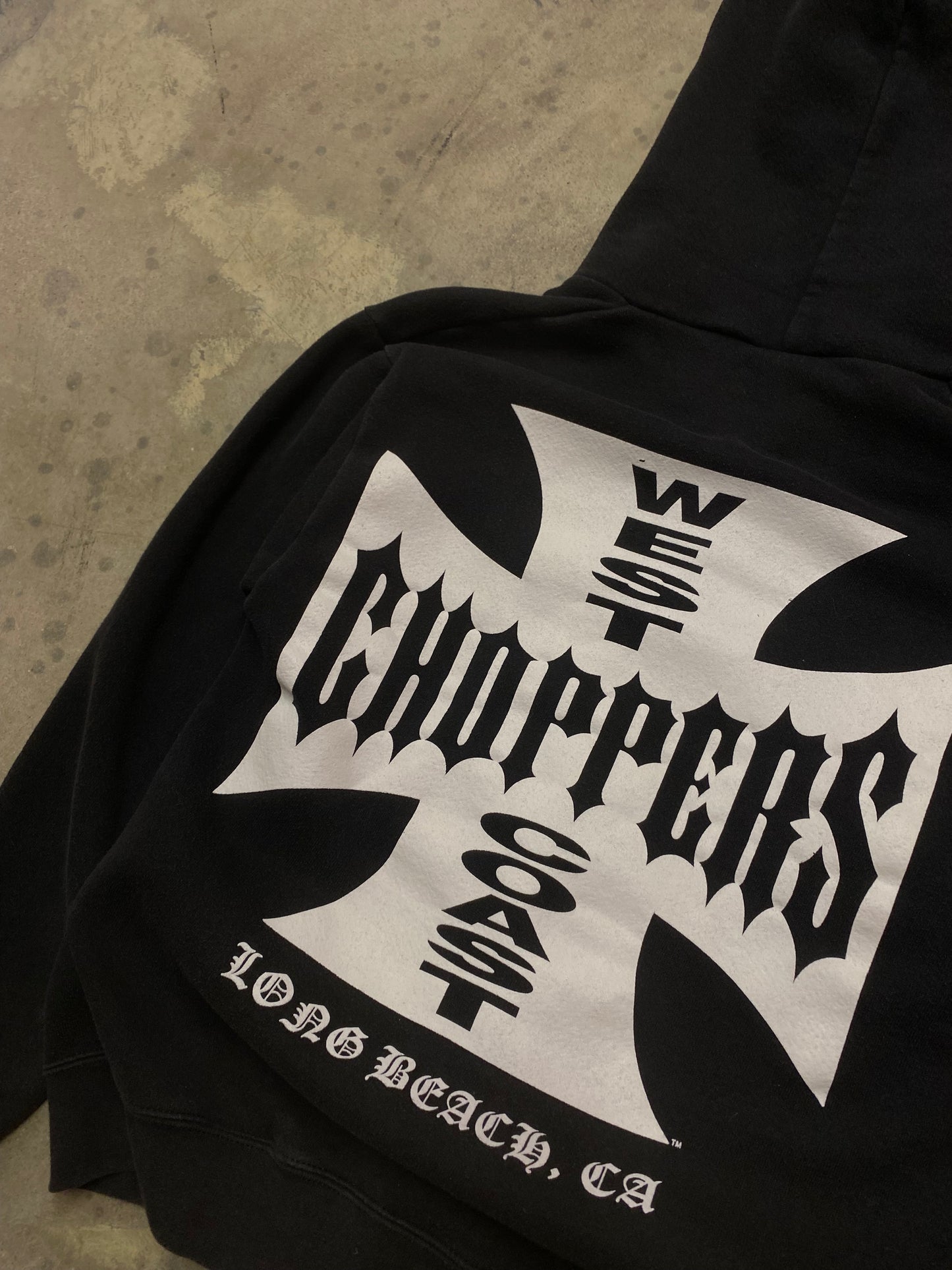 Vintage West Coast Choppers zip up hoodie size small