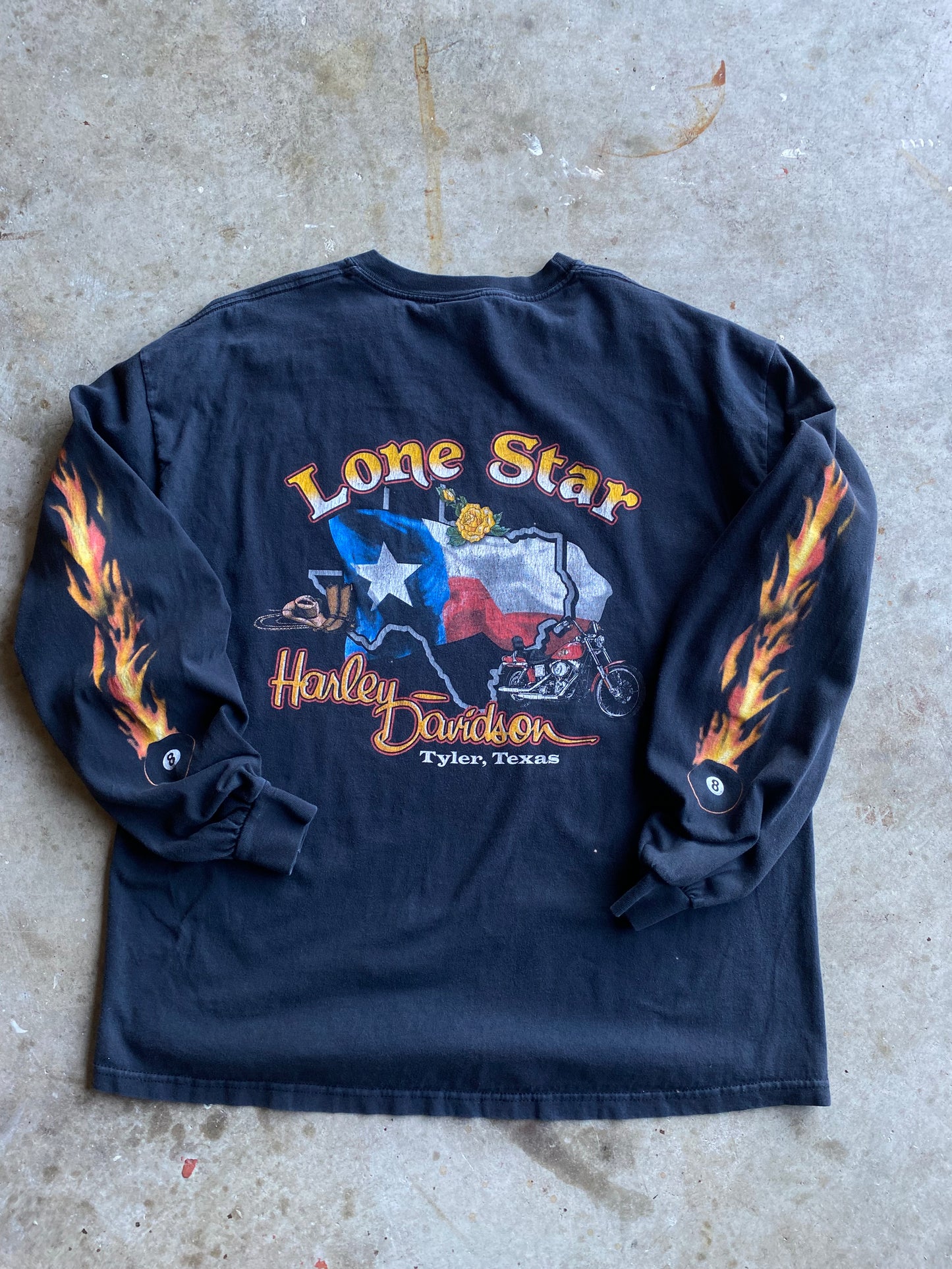 Harley Davidson Pool ball long sleeve shirt size extra large