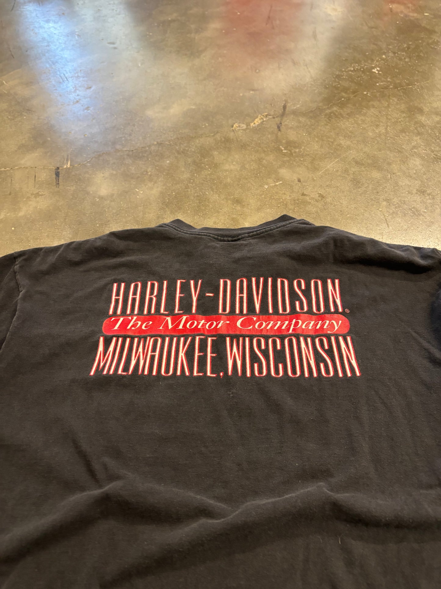 Vintage Harley Davidson Flaming Eagle shirt size xl