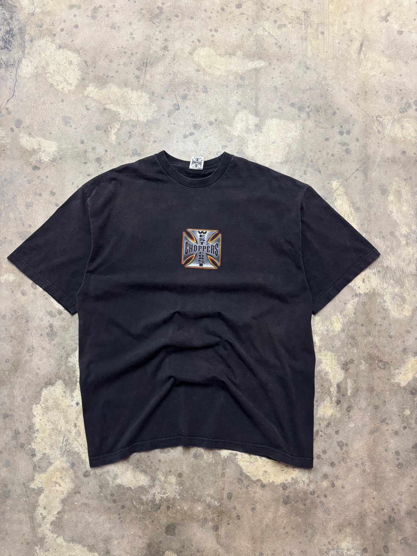 Vintage West Coast Choppers chrome shirt size xxl