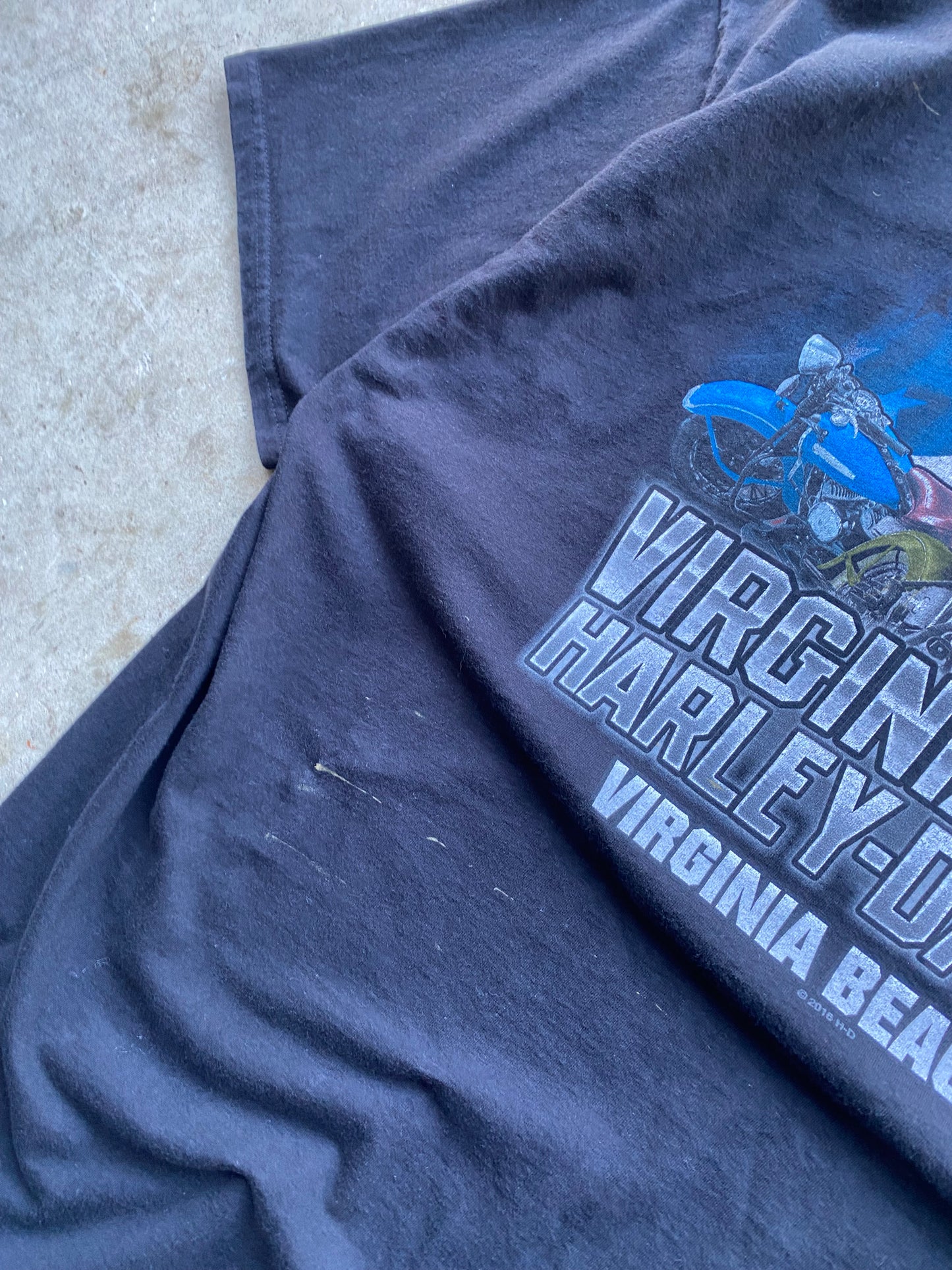 Harley Davidson Blue Lightning shirt size XXL
