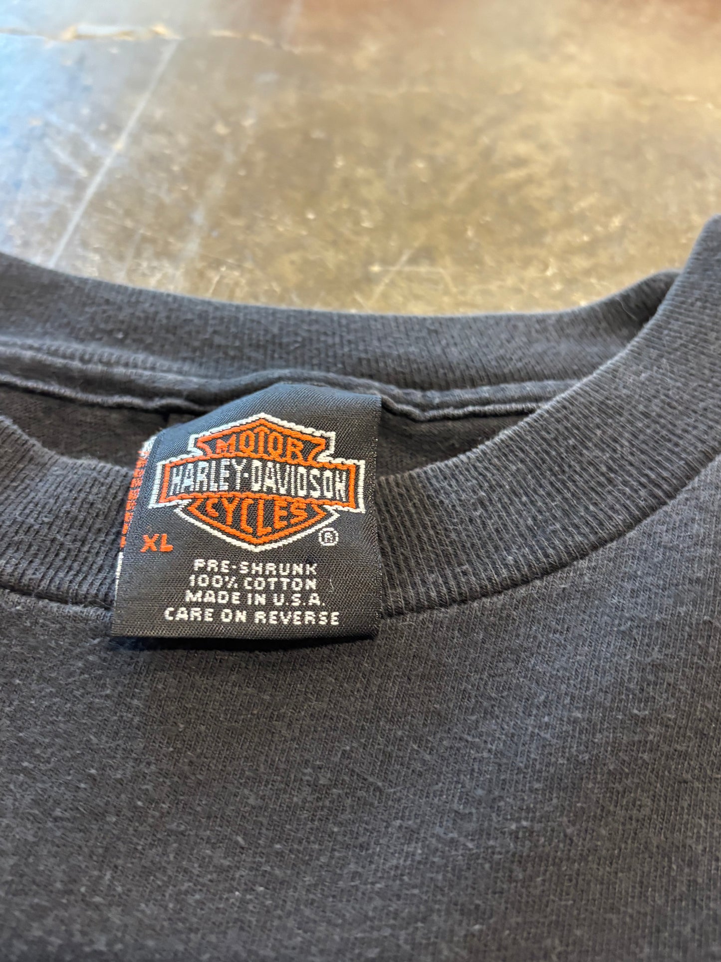 Vintage Harley Davidson yelling eagle long sleeve size xl