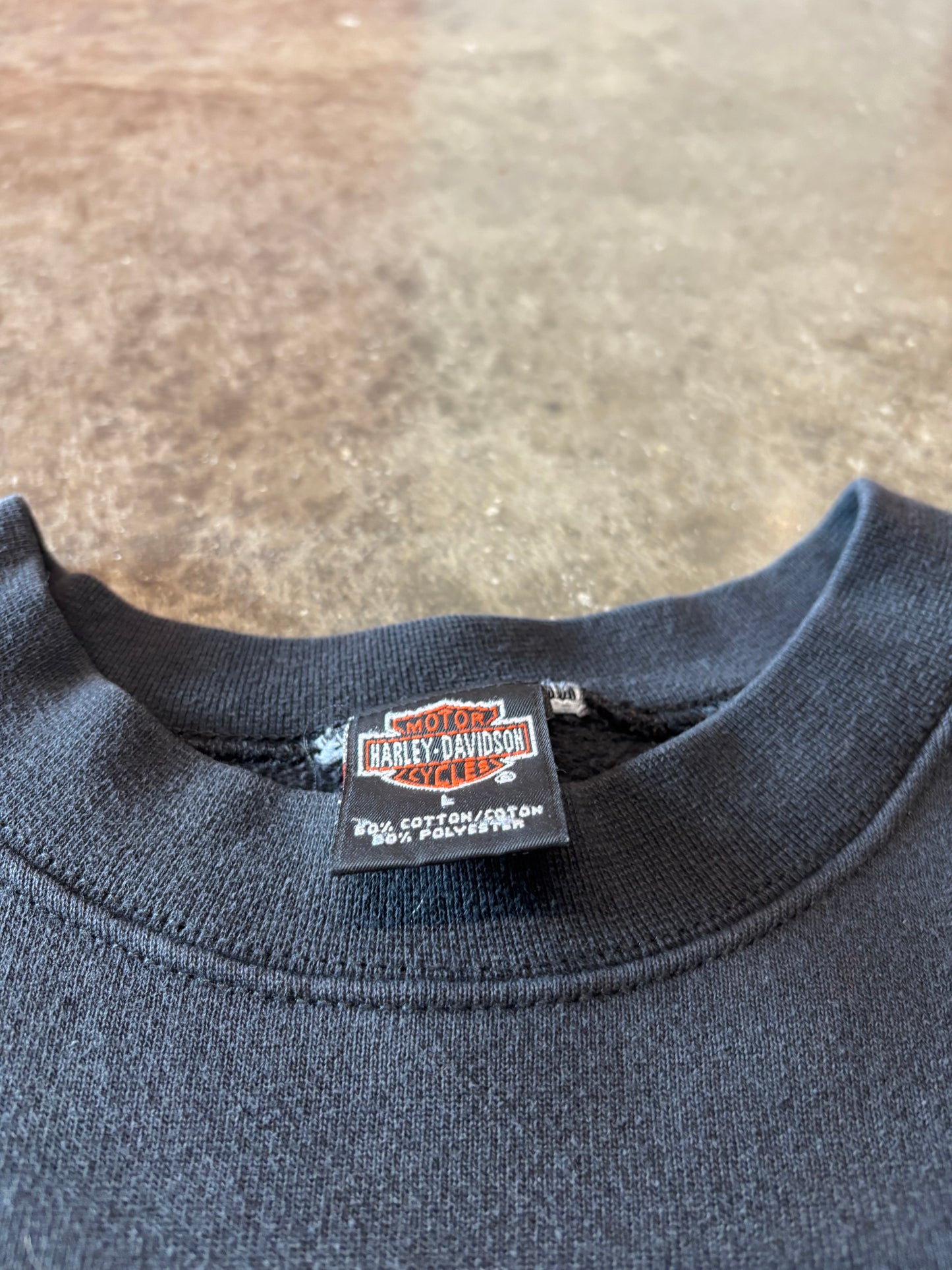 Vintage Harley Davidson Flaming Eagle sweatshirt size Large