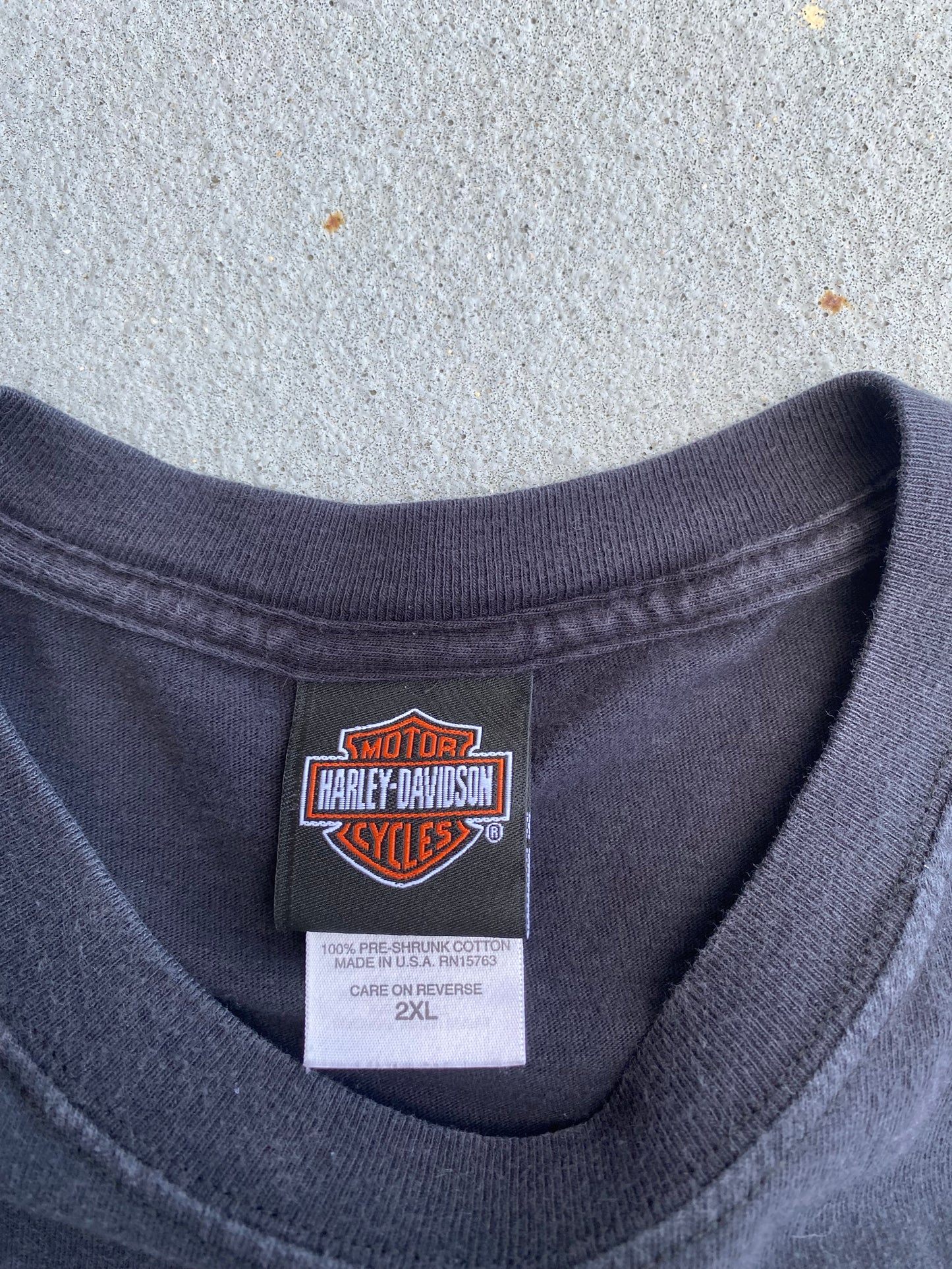 Harley Davidson Flame shields long sleeve shirt size 2XL