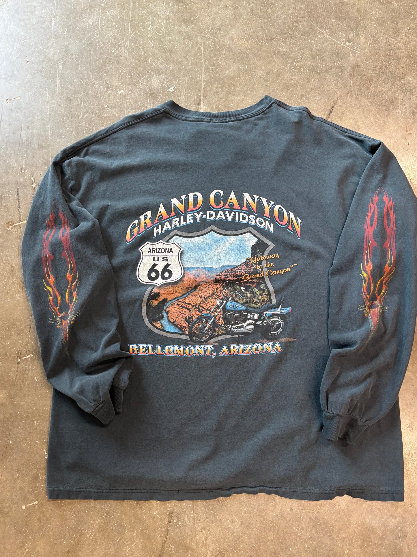 Vintage Harley Davidson Pipes long sleeve size xxl