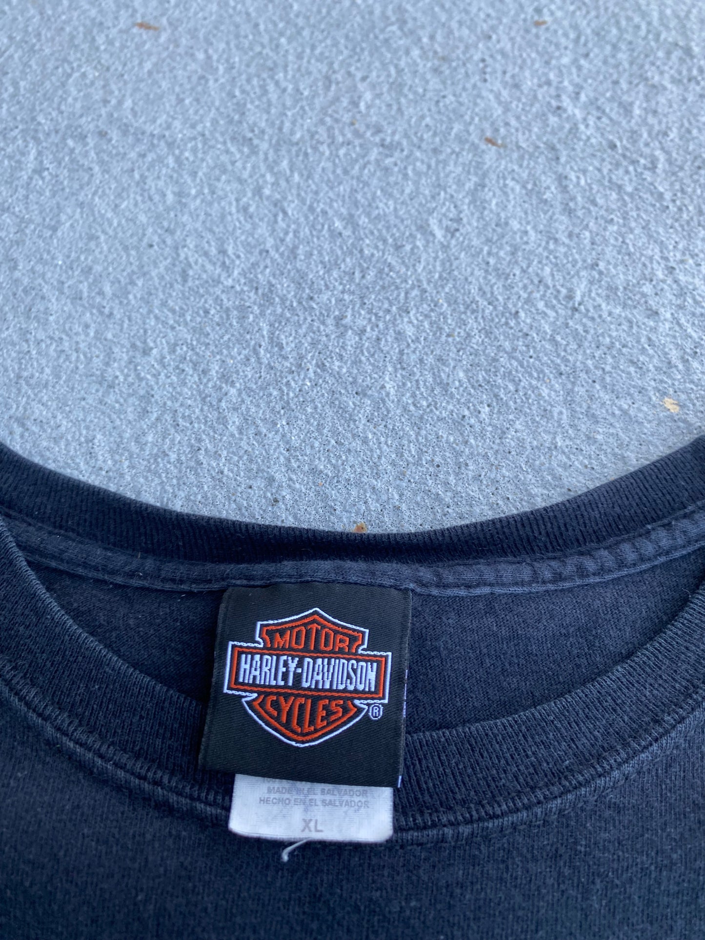 Harley Davidson Green Flame Size XL Long Sleeve